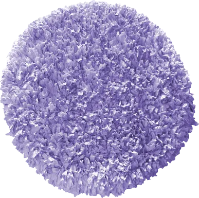 Kids Fuzzy Clouds Lavender 4' Round Rug
