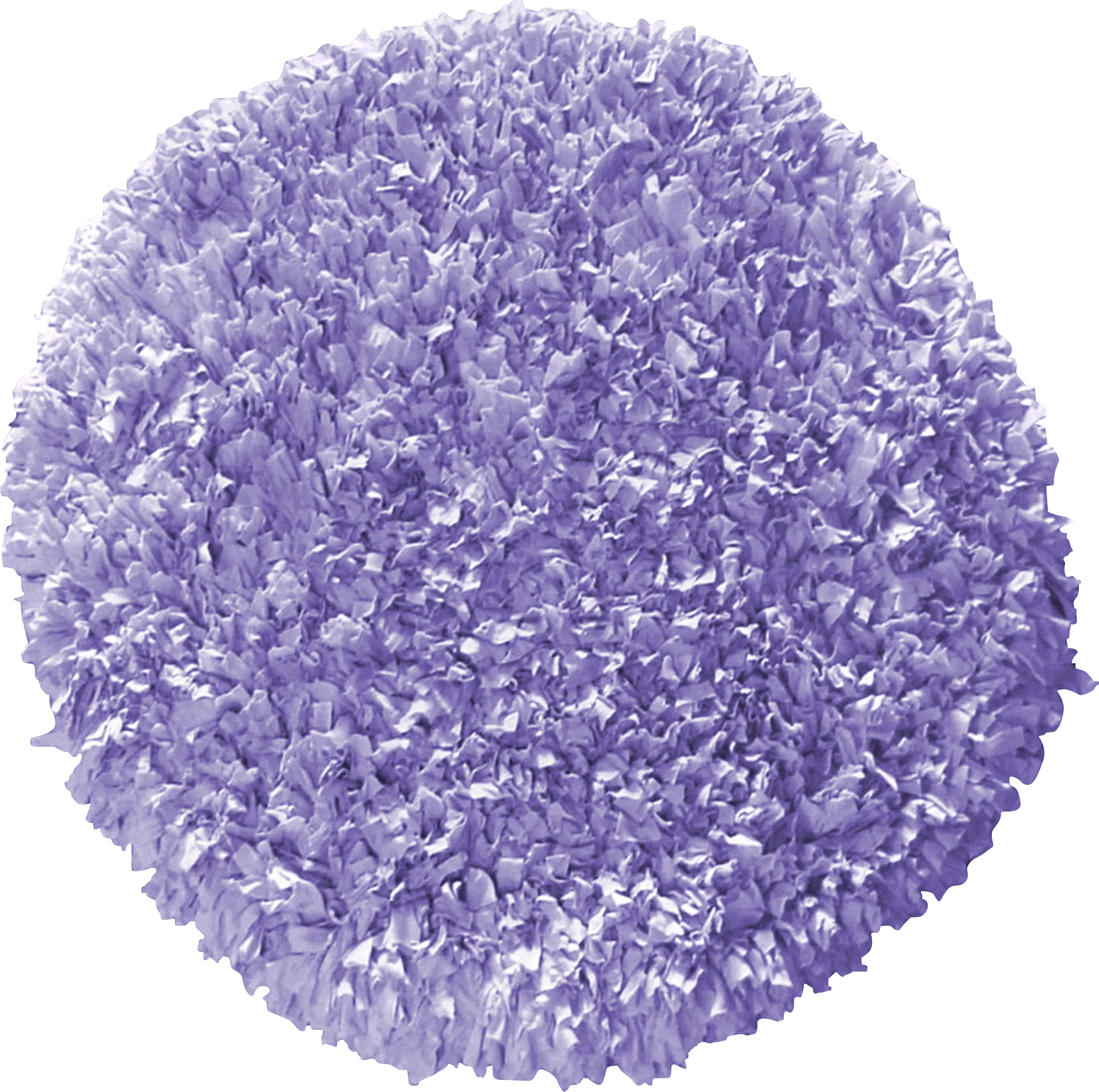 Kids Fuzzy Clouds Lavender 4' Round Rug - Image 1