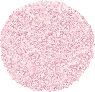 Kids Fuzzy Clouds Pink 4' Round Rug