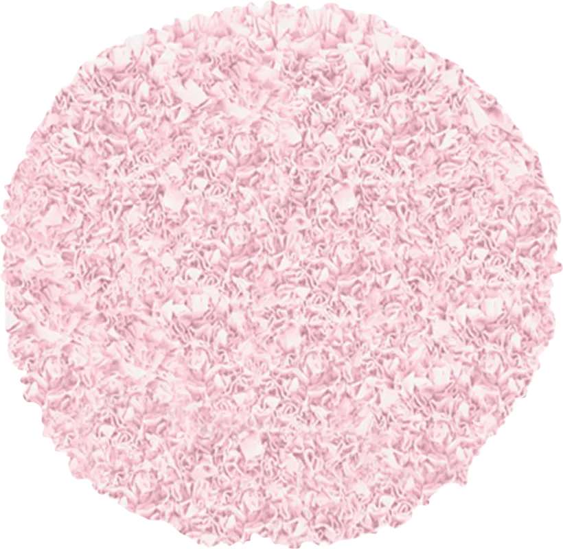 Kids Fuzzy Clouds Pink 4' Round Rug