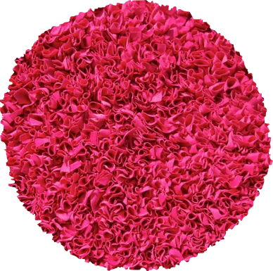Kids Fuzzy Clouds Raspberry 4' Round Rug