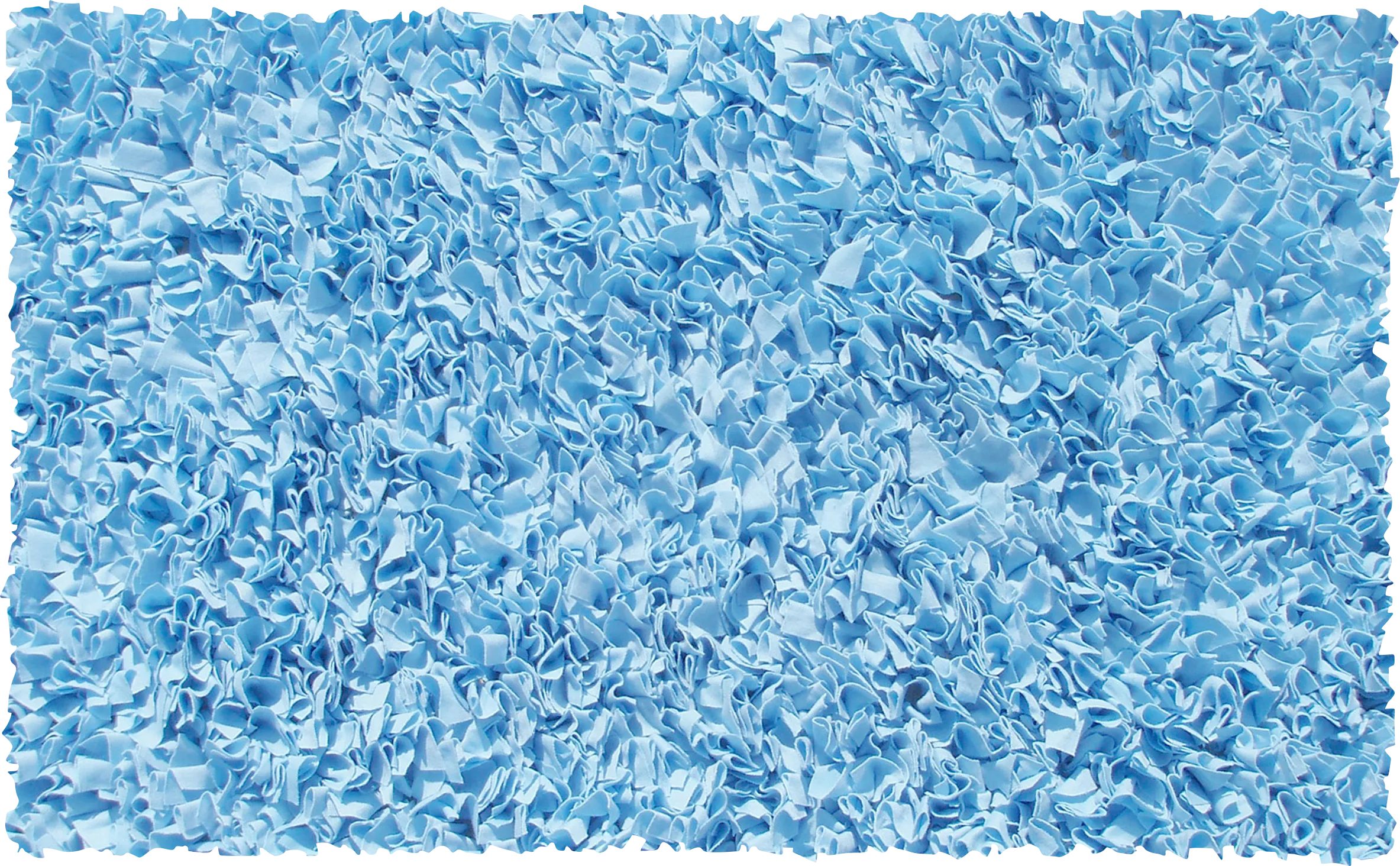 Kids Fuzzy Clouds Blue 4'7 x 7'7 Rug - Thumbnail - Image 1