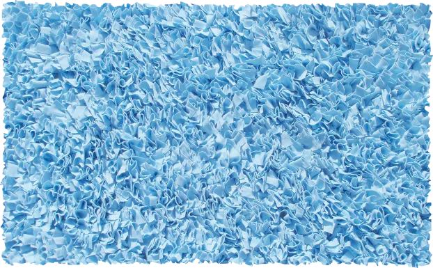 Kids Fuzzy Clouds Blue 4'7 x 7'7 Rug