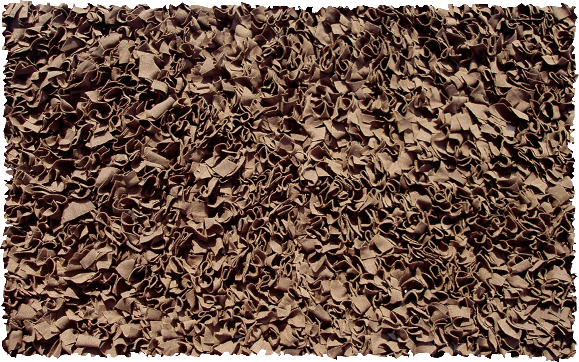 Kids Fuzzy Clouds Brown 4'7 x 7'7 Rug - Thumbnail - Image 1