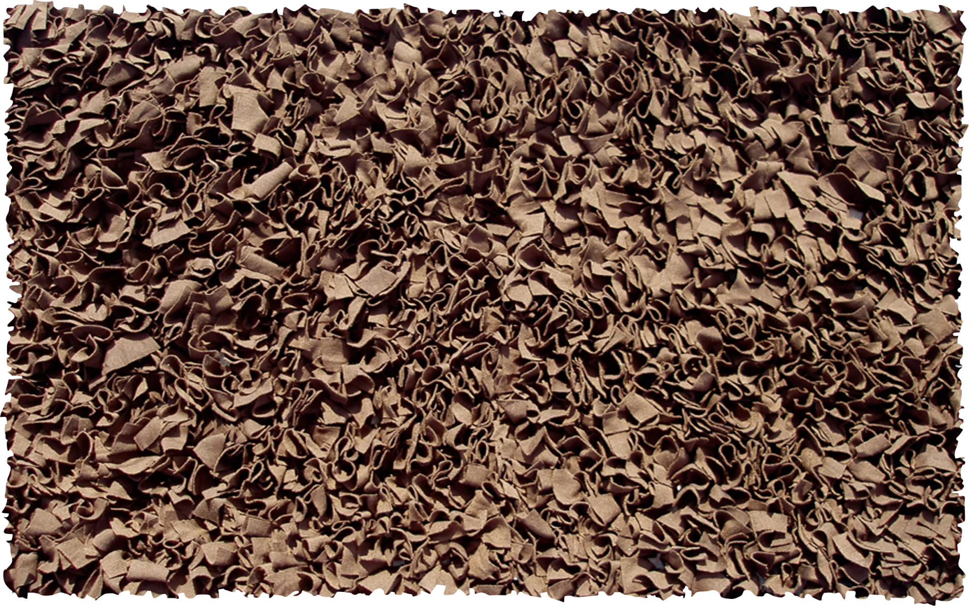 Kids Fuzzy Clouds Brown 4'7 x 7'7 Rug - Image 1