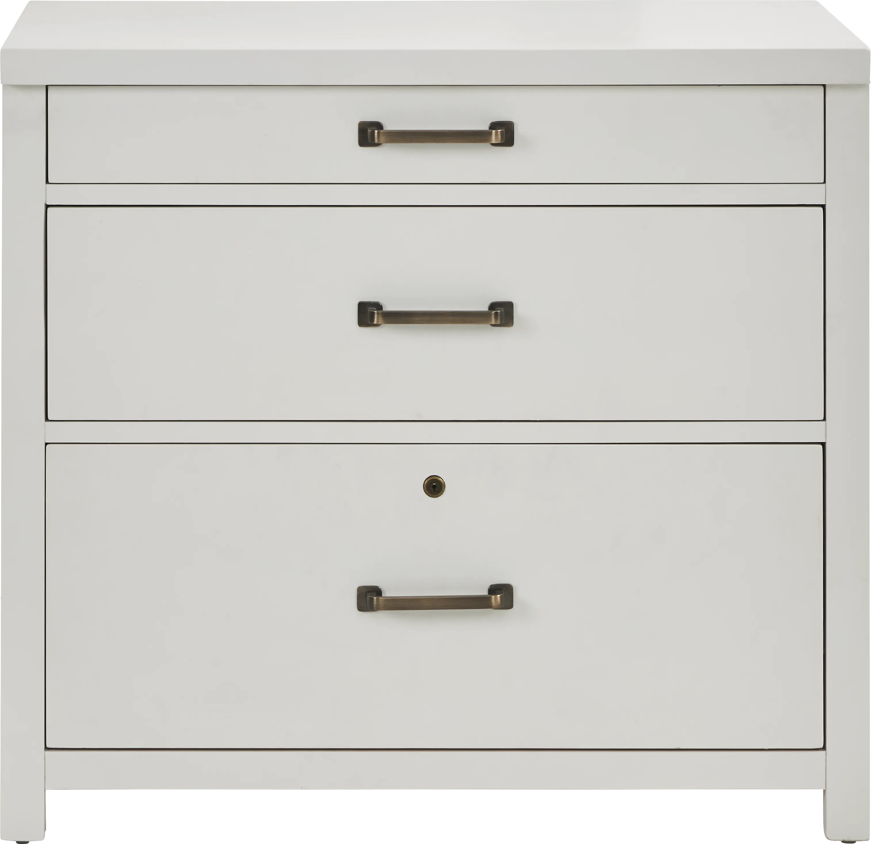 Planefield White File Cabinet - Thumbnail - Image 1