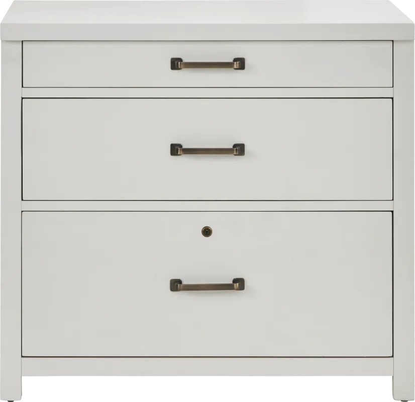 Planefield White File Cabinet