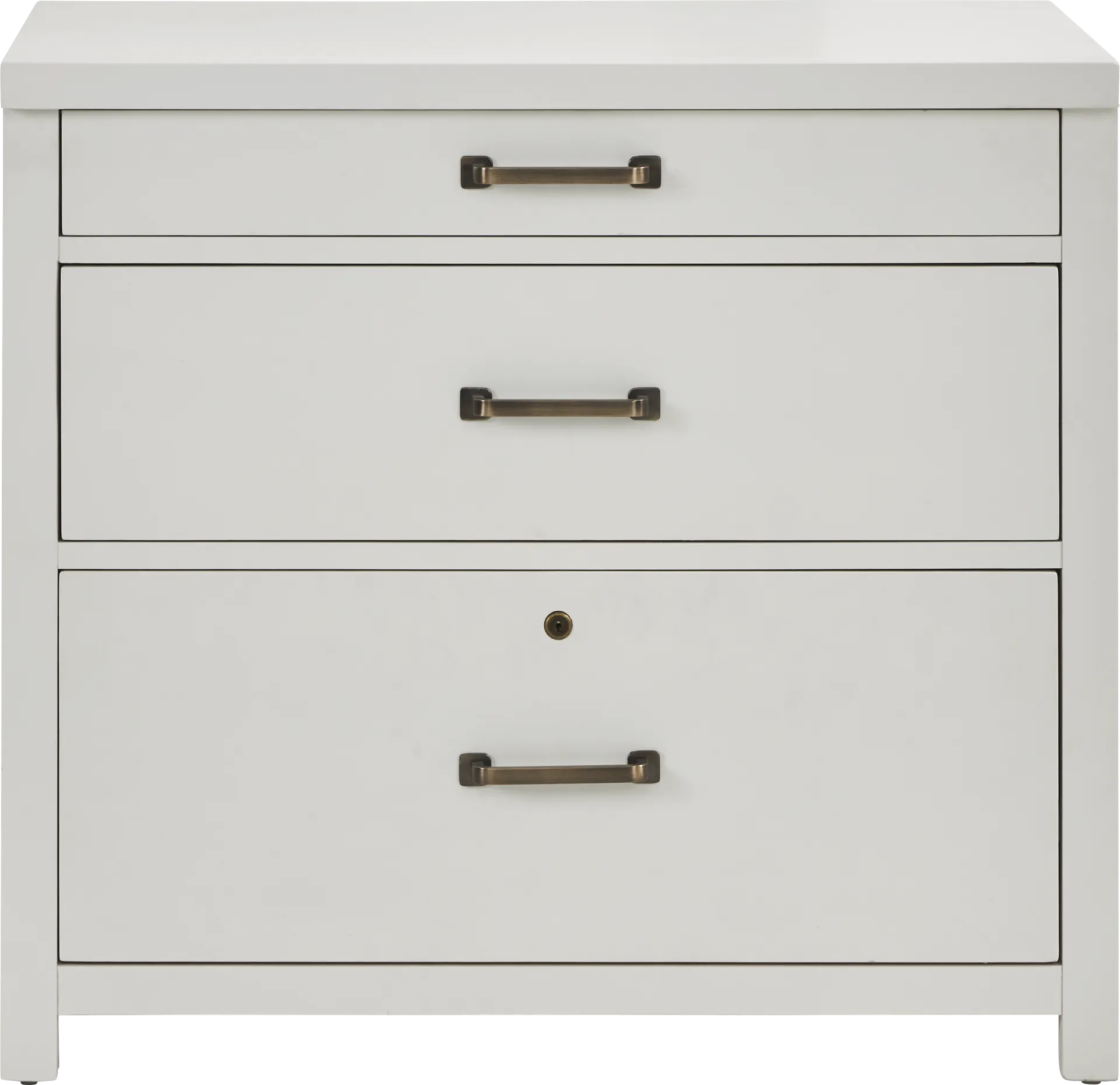 Planefield White File Cabinet - Image 1