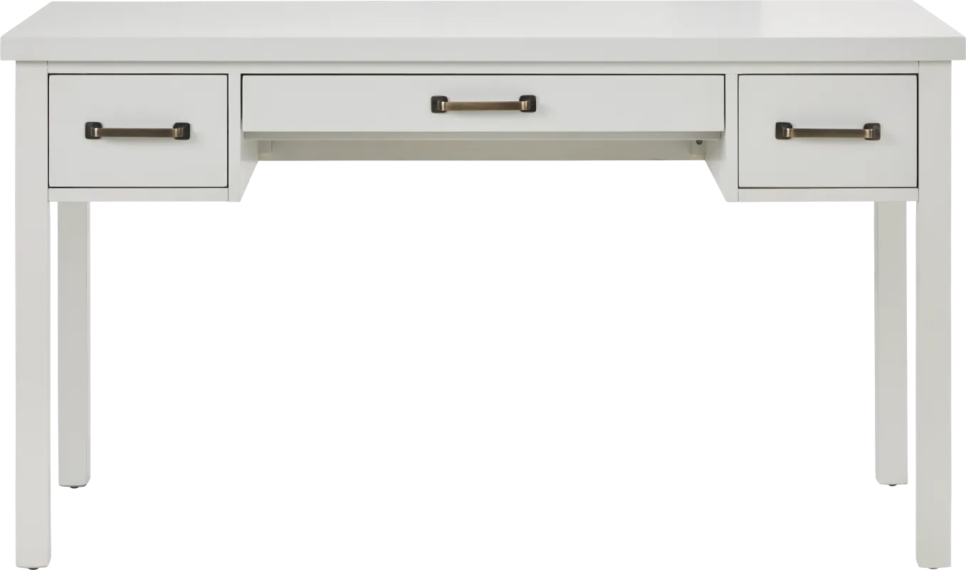 Planefield White Writing Desk