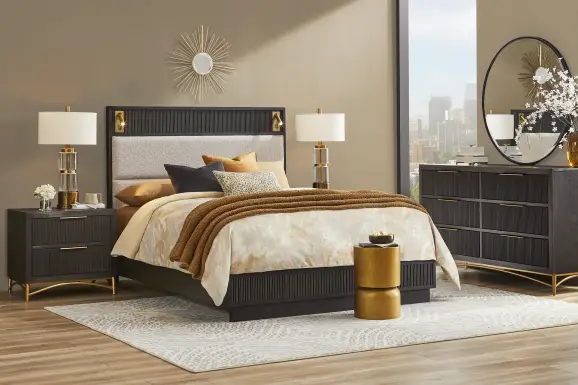 Addison Street 7 Pc Black Queen Bedroom