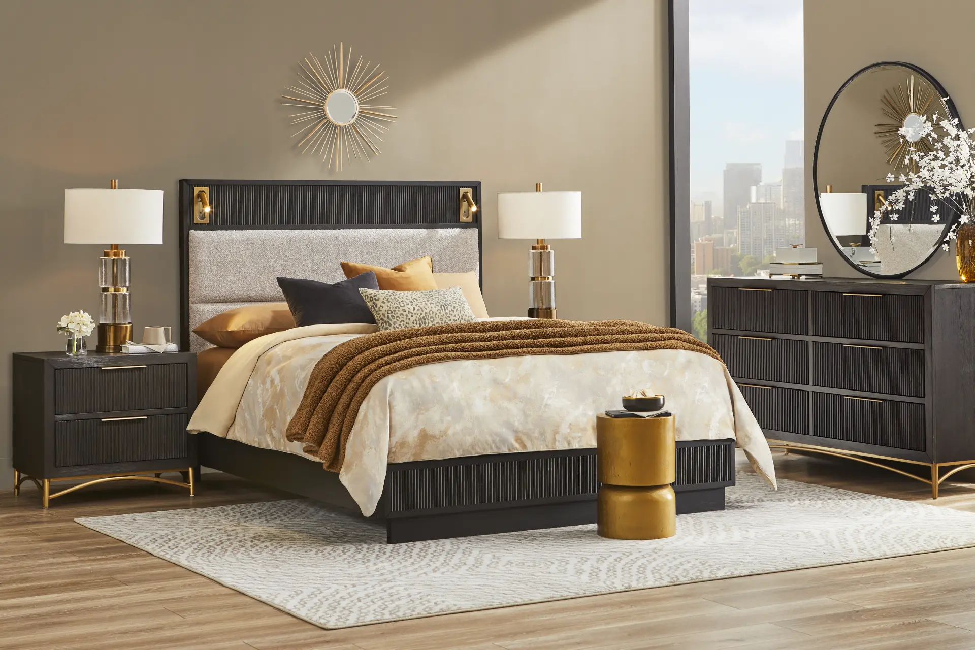 Addison Street 5 Pc Black Queen Bedroom