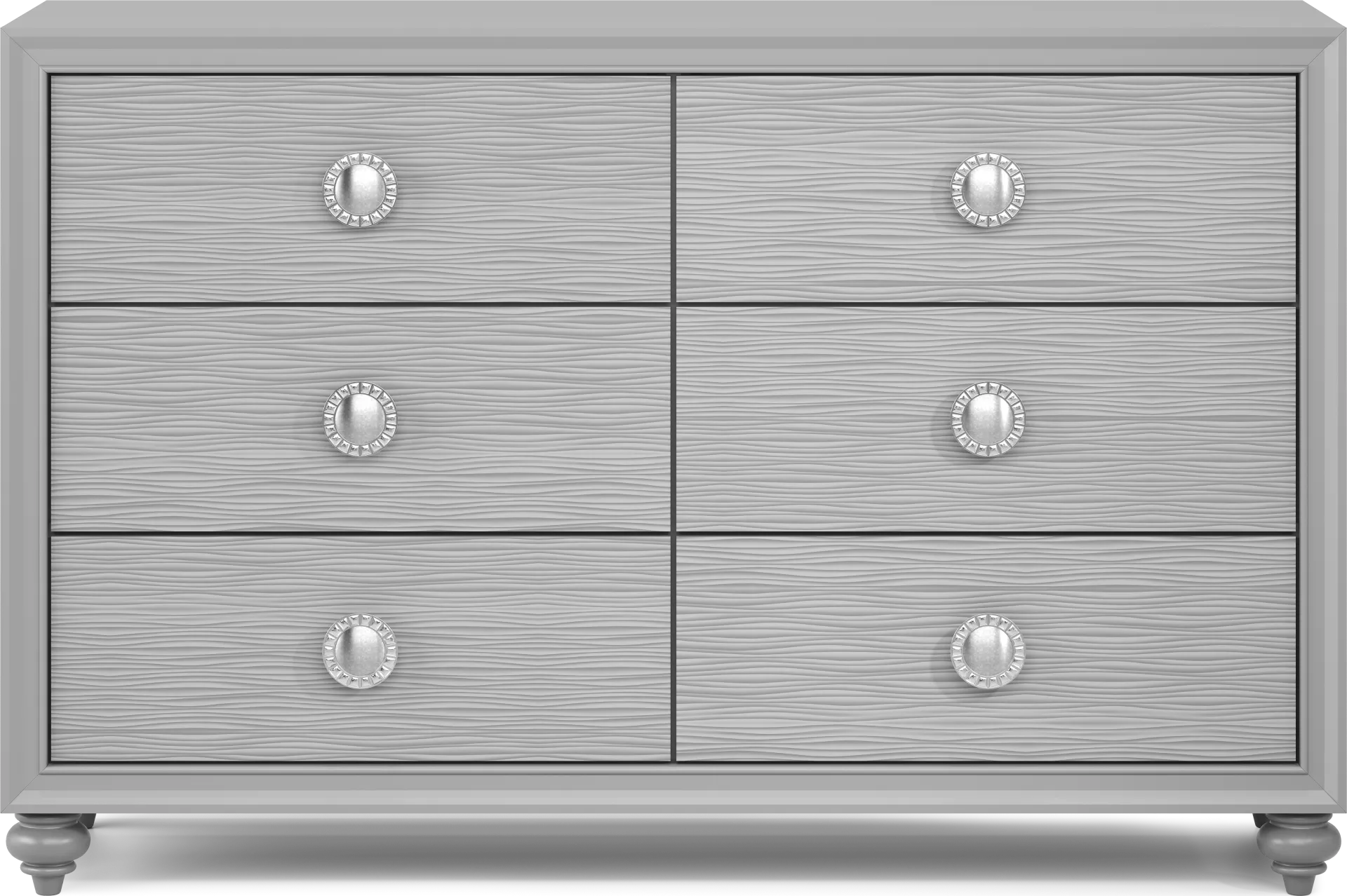 Kids Evangeline Silver Twin Lighted Upholstered Bedroom with White LED - Image 5