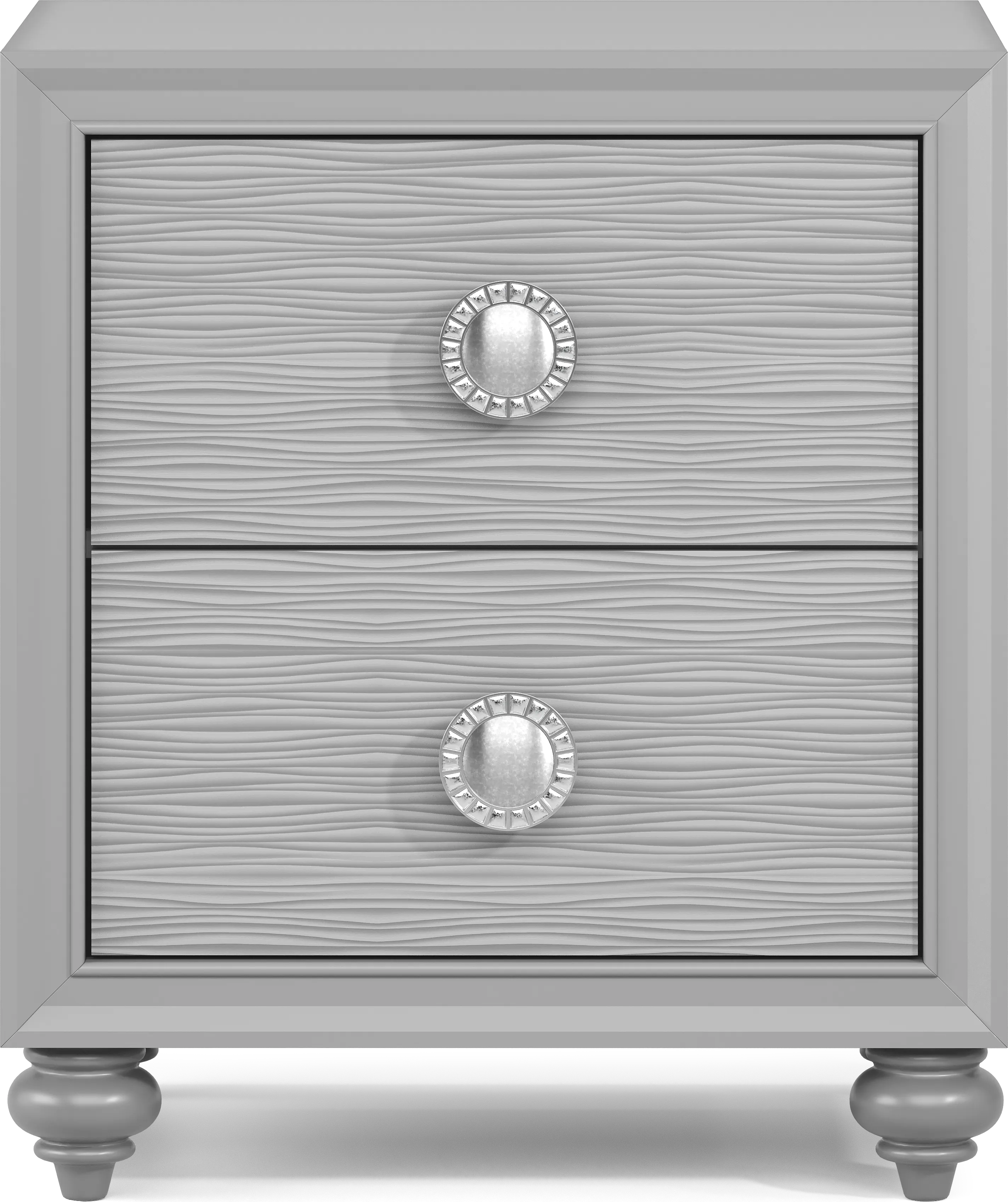 Kids Evangeline Silver 5 Pc Twin Lighted Upholstered Bedroom - Thumbnail - Image 7