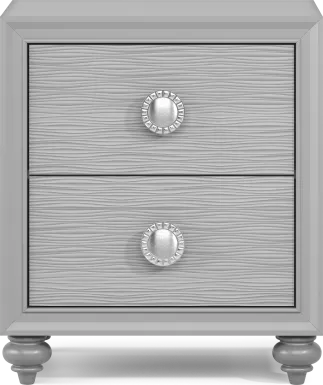 Kids Evangeline Silver Nightstand