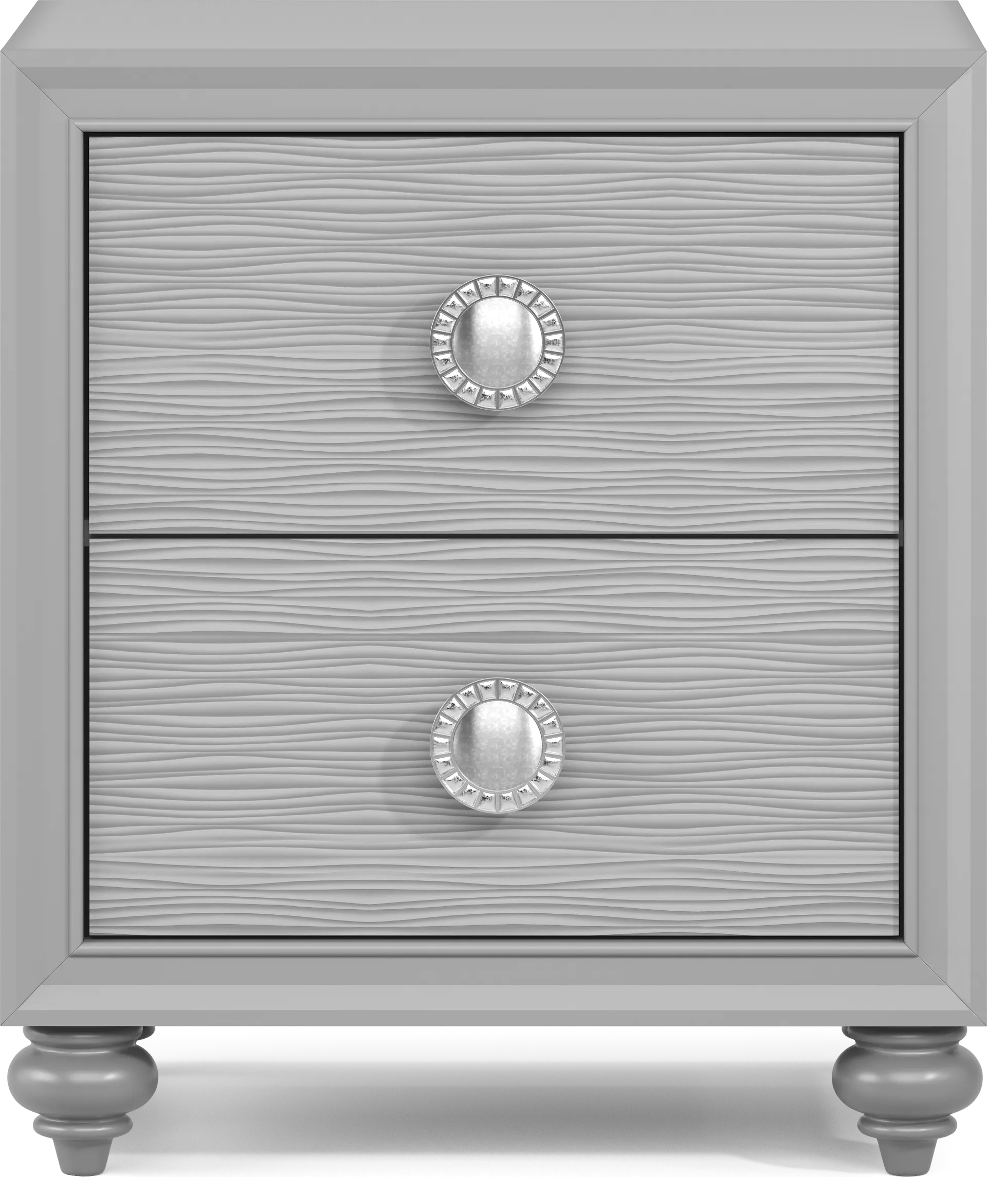 Kids Evangeline Silver 5 Pc Twin Lighted Upholstered Bedroom - Image 7