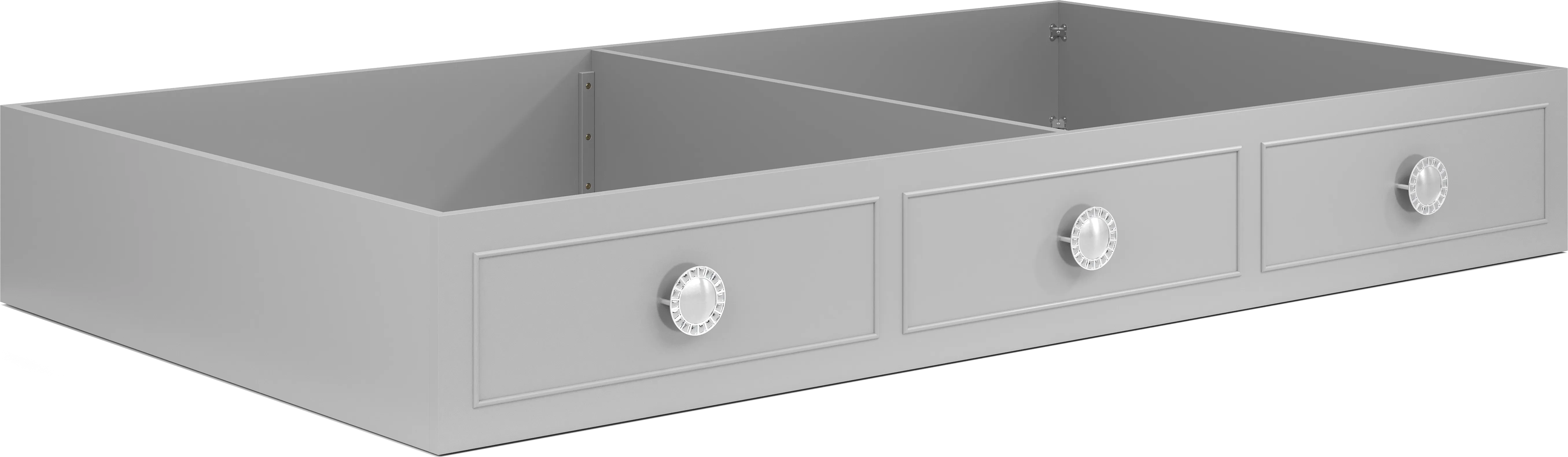 Kids Evangeline Silver Twin Storage Trundle - Thumbnail - Image 1