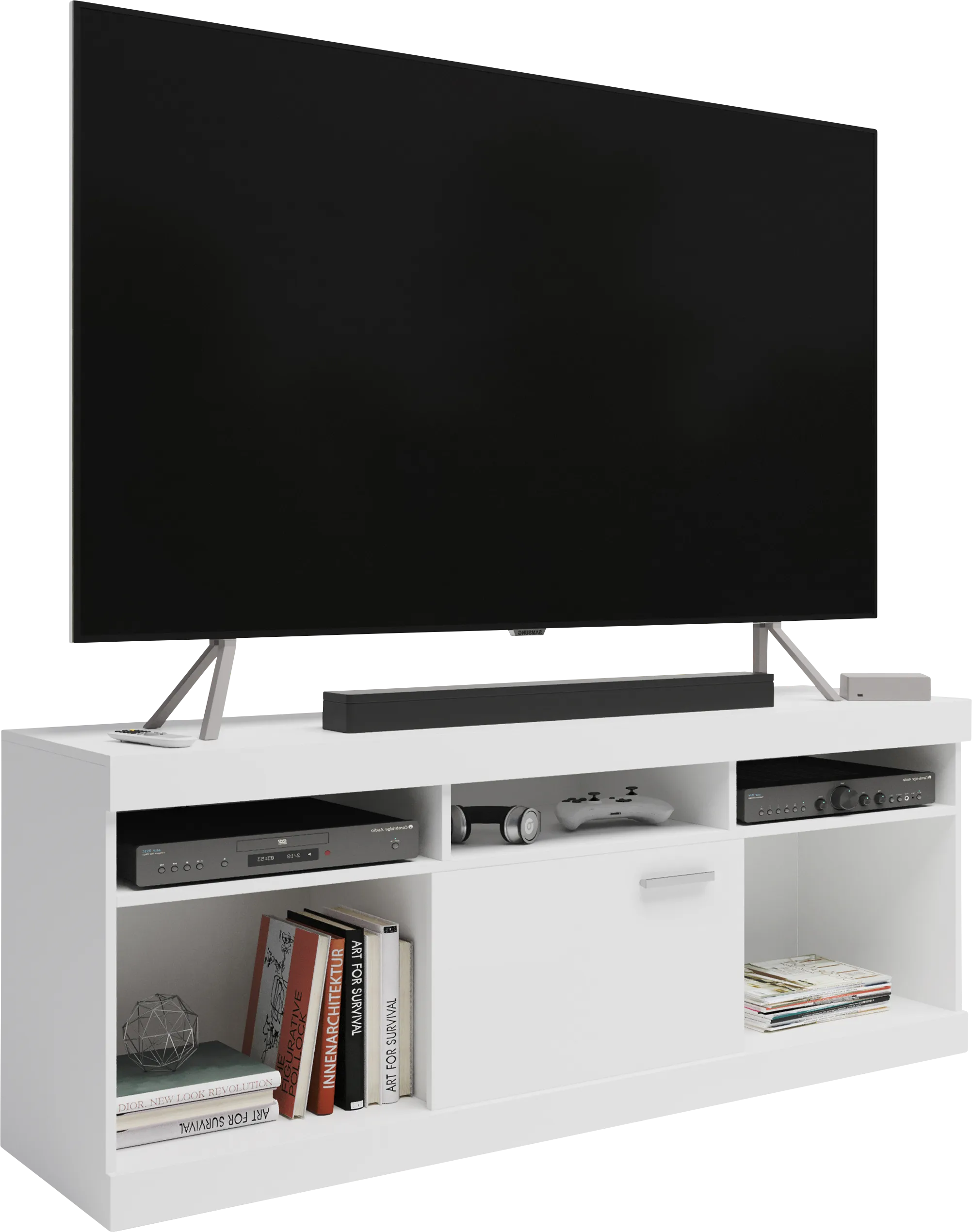 Ponodon White 61in. Console - Thumbnail - Image 1