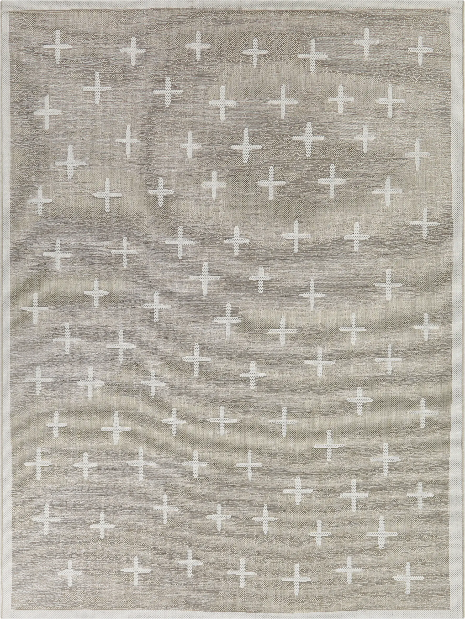 Korsa Tan 7'10 x 10' Indoor/Outdoor Rug