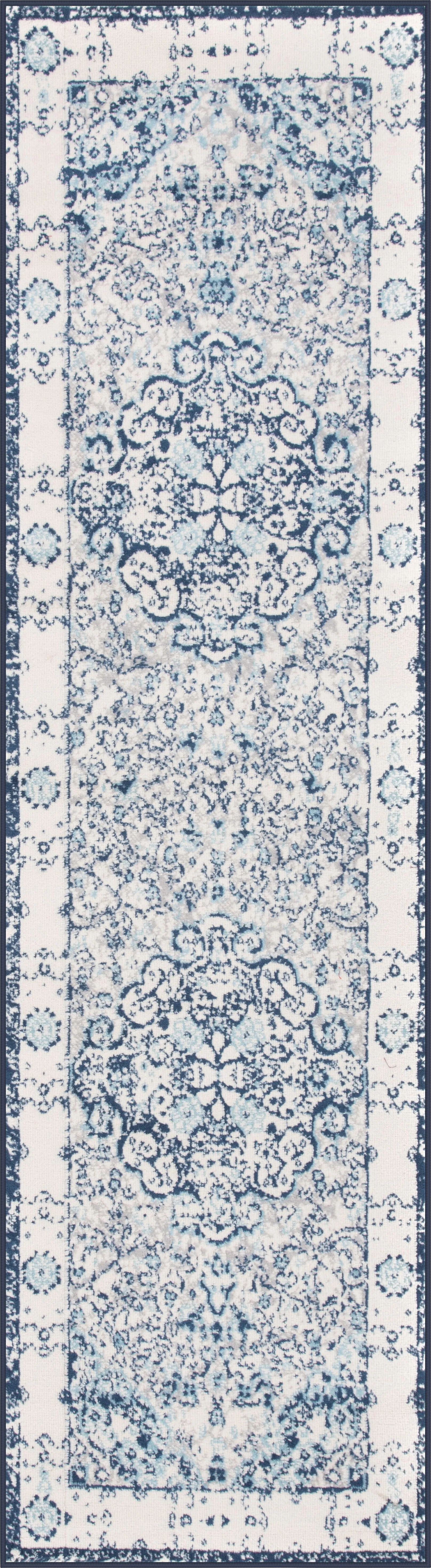 Verlee Blue 2' x 7' Runner Rug - Image 1