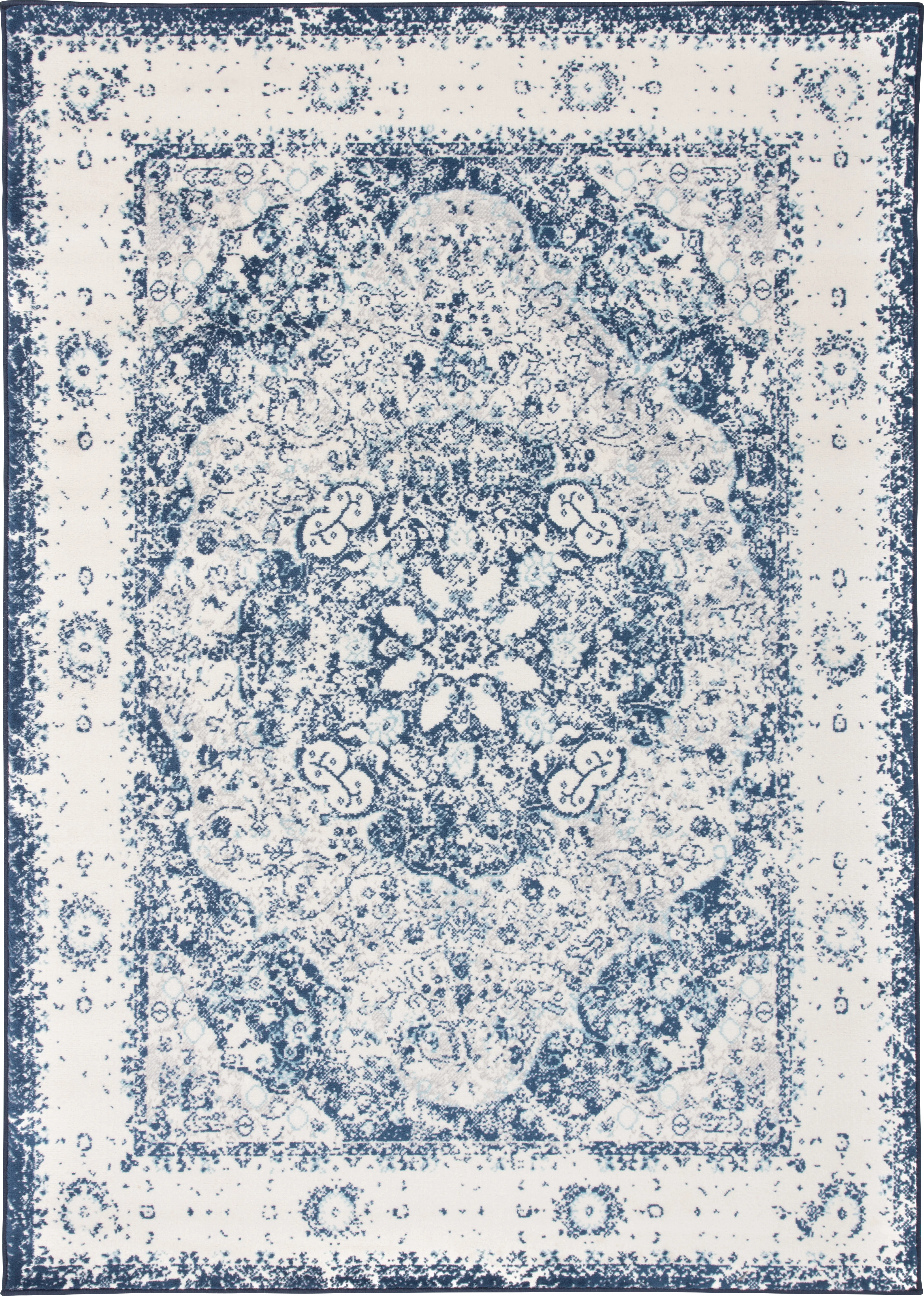 Verlee Blue 3' x 5' Rug - Thumbnail - Image 1