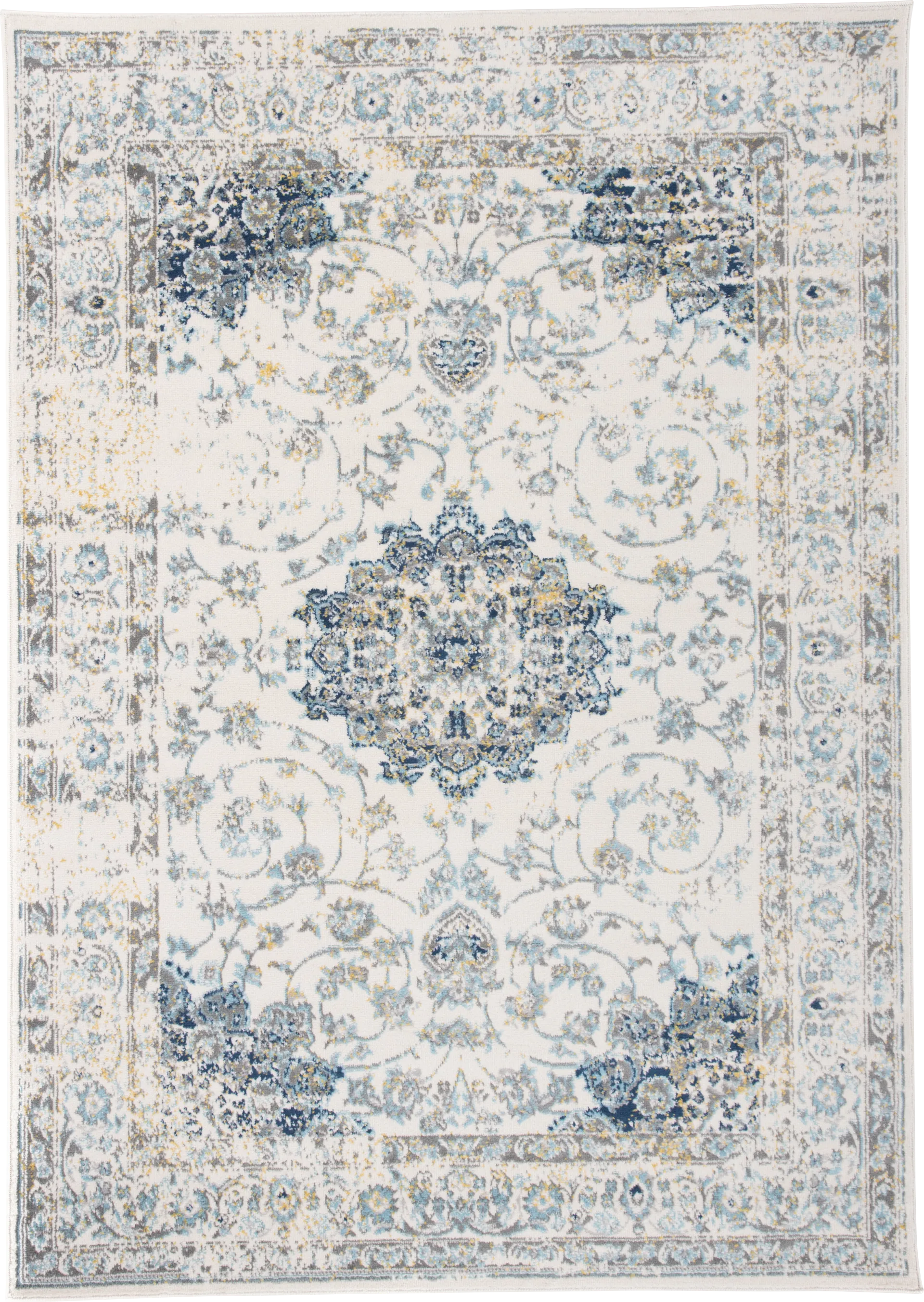 Advay Blue 3' x 5' Rug - Image 1