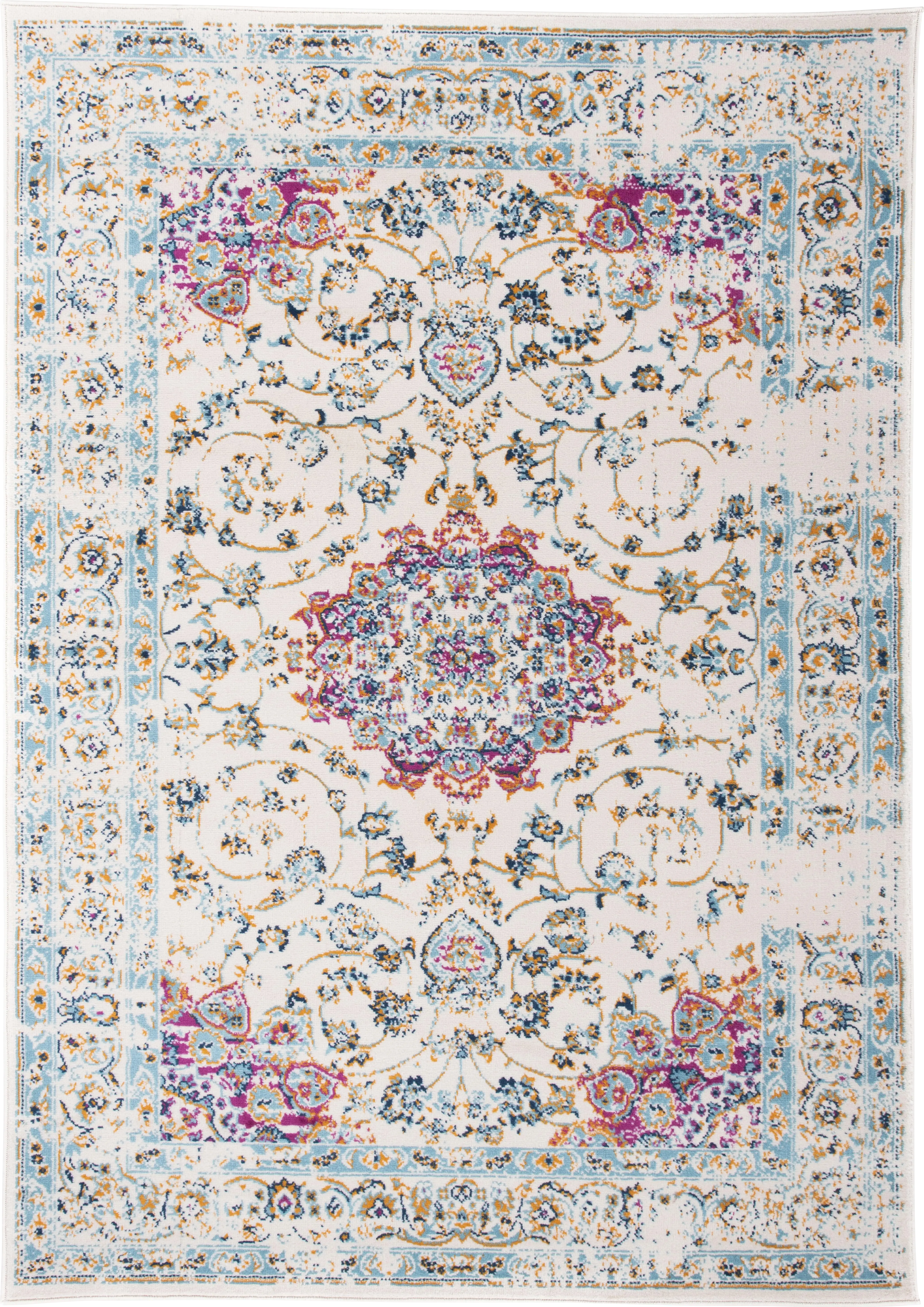 Advay Pink 3' x 5' Rug - Thumbnail - Image 1