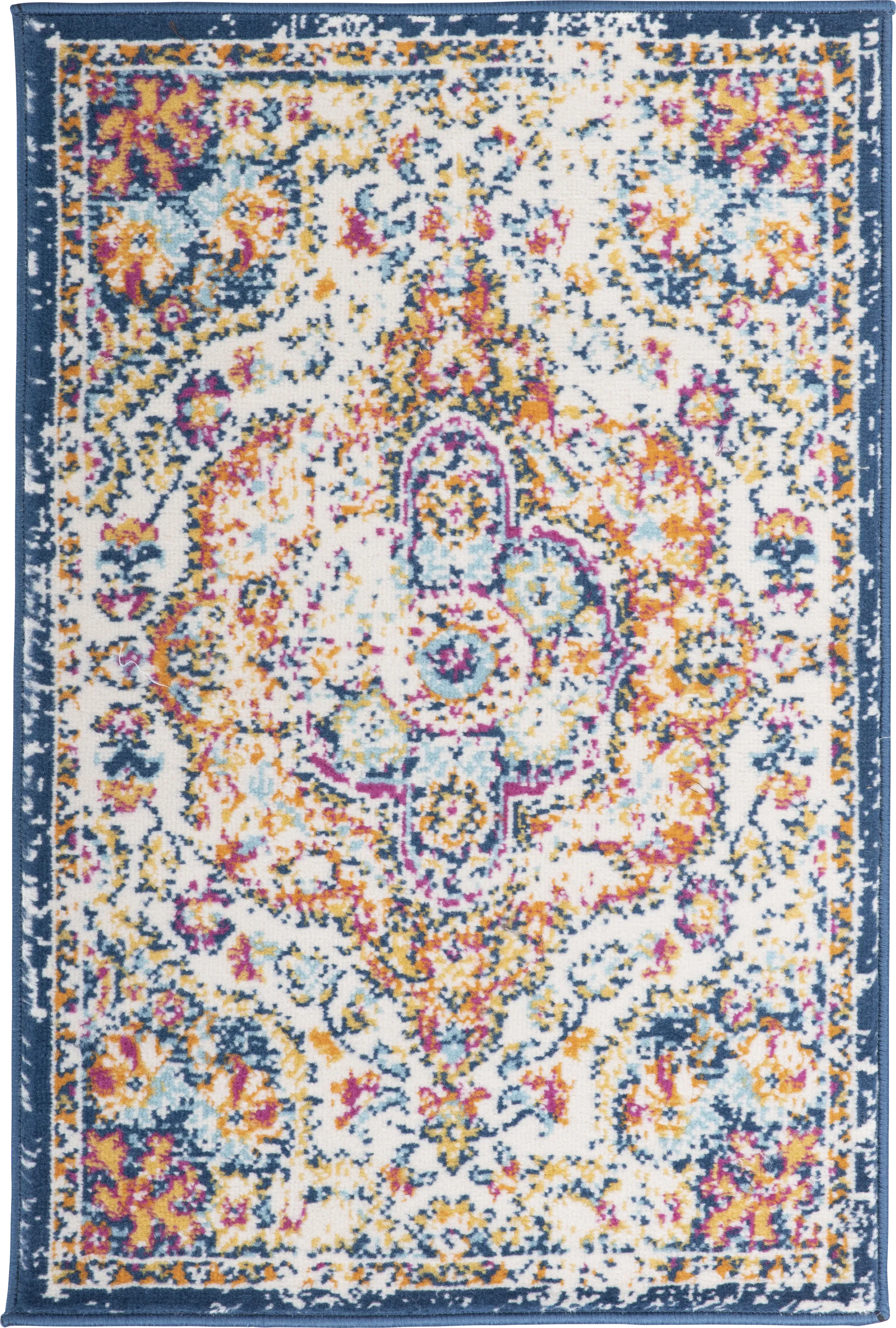 Jeman Blue 2' x 3' Rug - Image 1