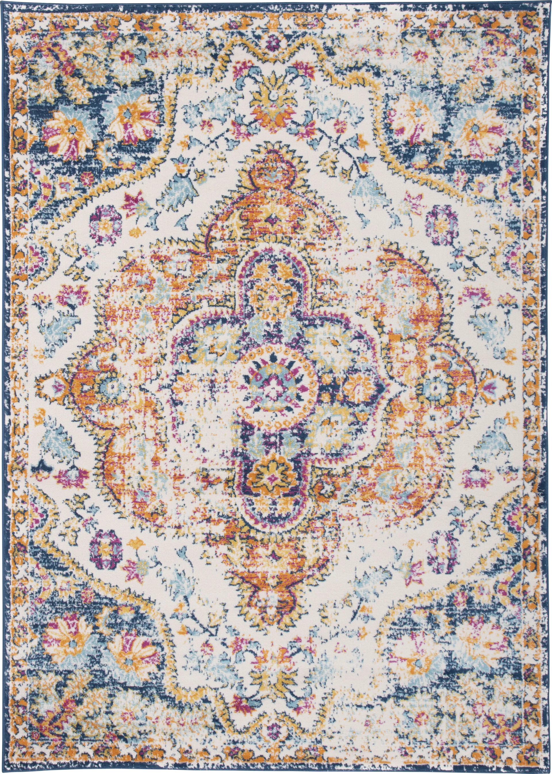 Jeman Blue 3' x 5' Rug - Image 1