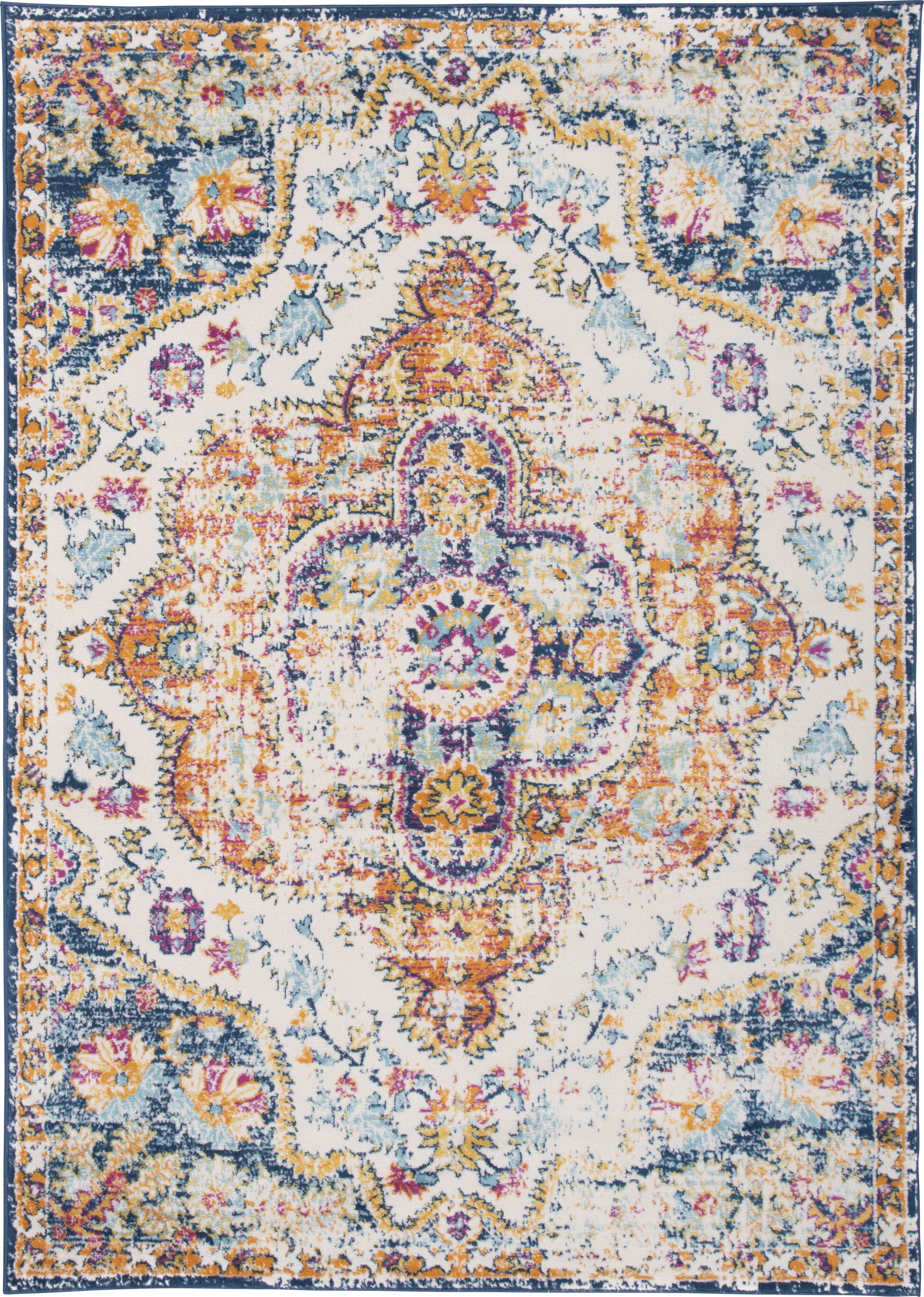 Jeman Blue 5' x 7' Rug - Image 1