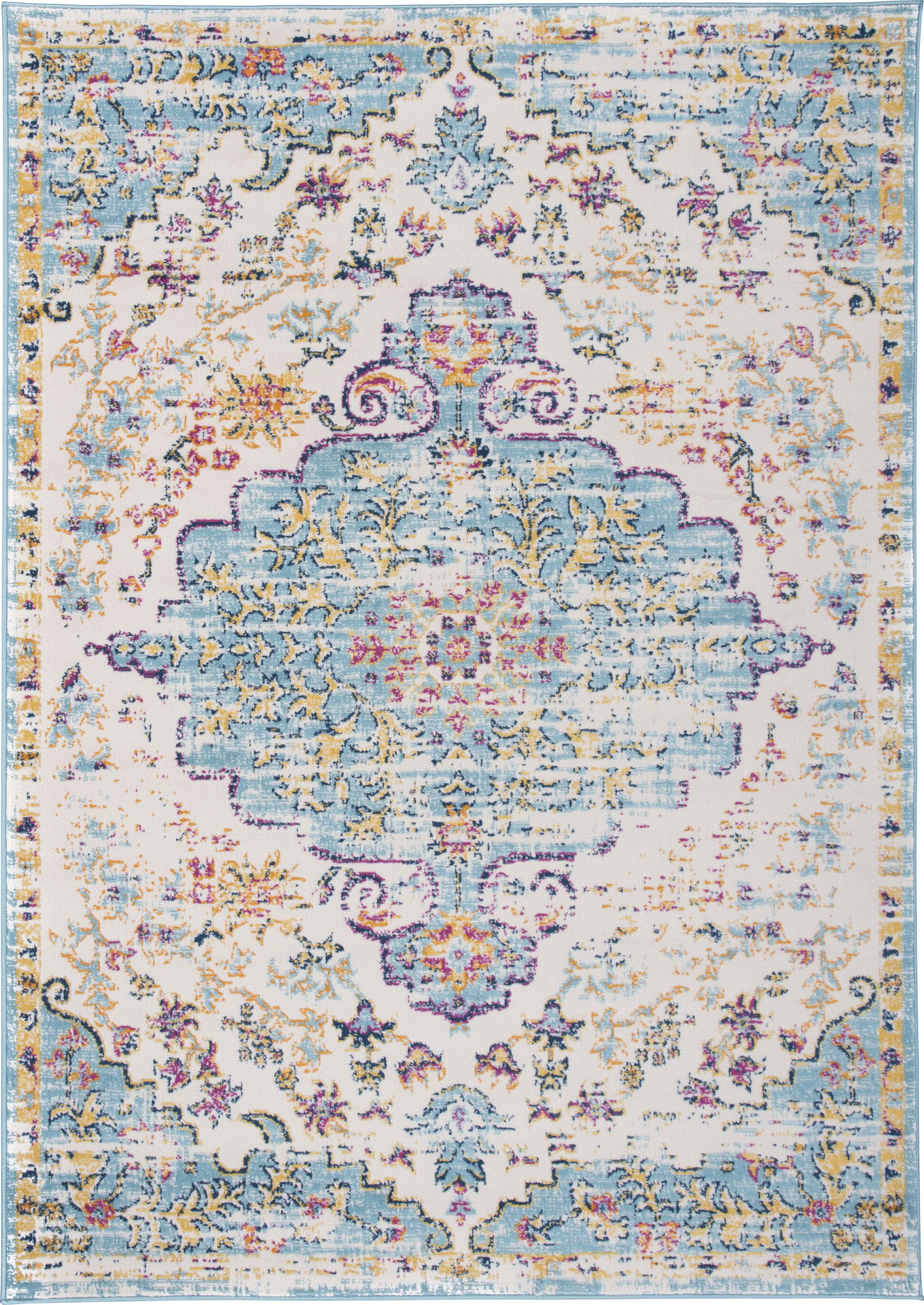 Jasbir Turquoise 3' x 5' Rug - Image 1
