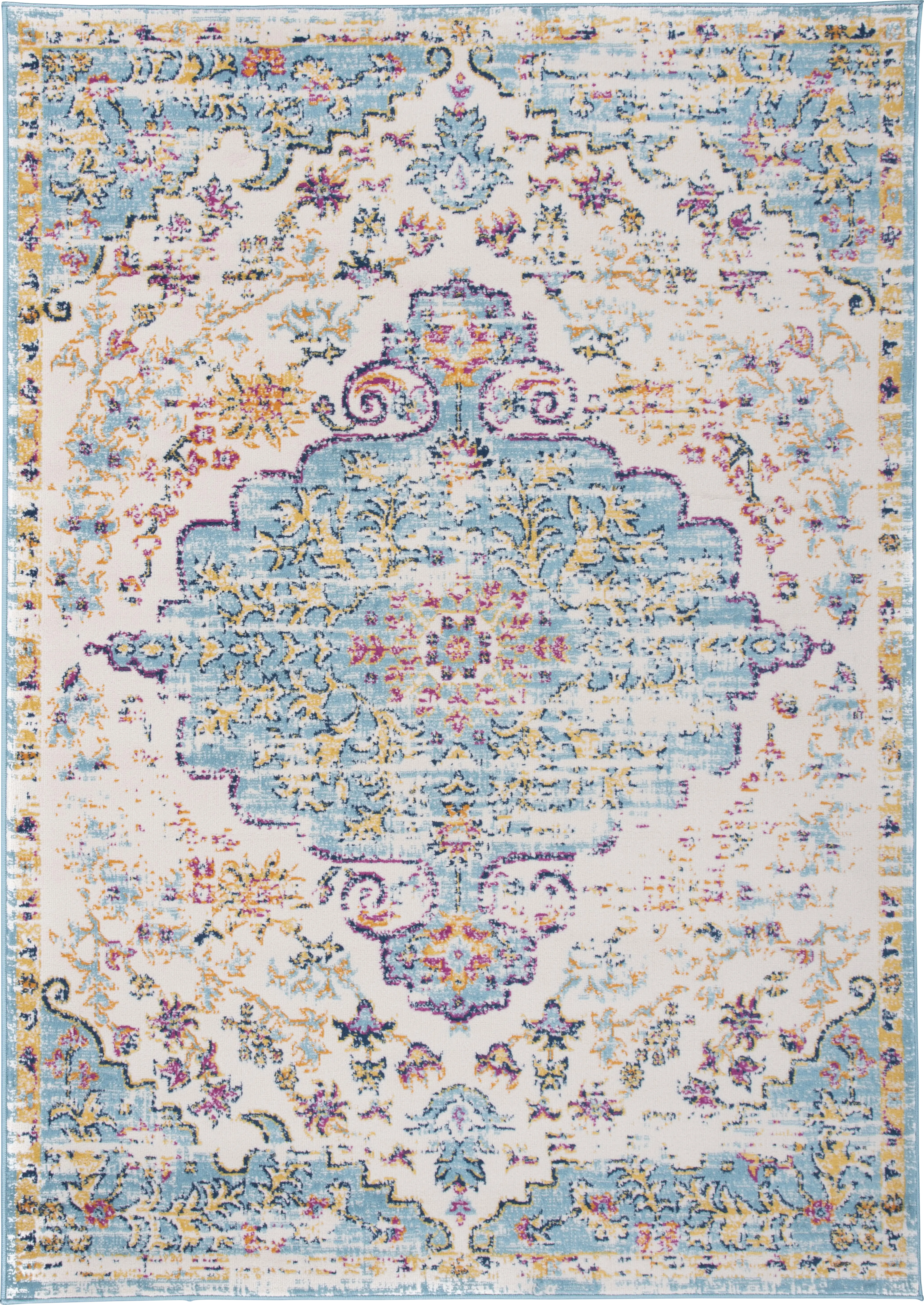 Jasbir Turquoise 5' x 7' Rug - Thumbnail - Image 1