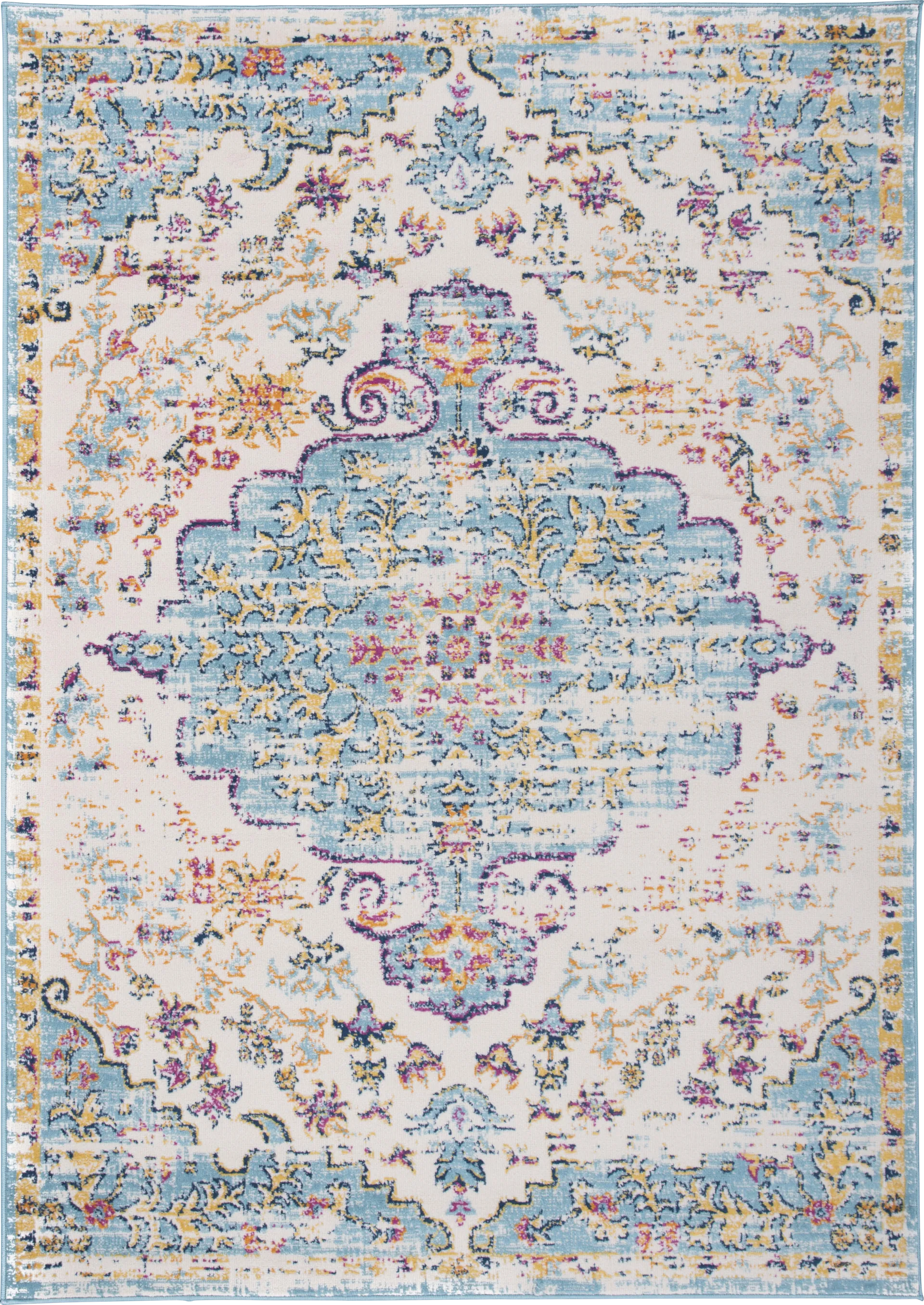 Jasbir Turquoise 8' x 10' Rug - Image 1