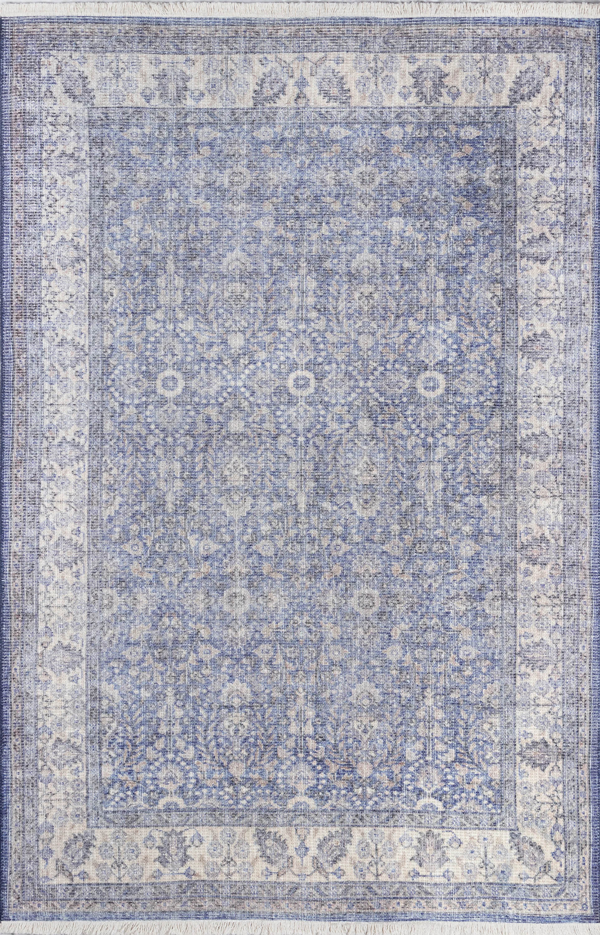 Roseris Blue 8' x 10' Rug - Thumbnail - Image 1