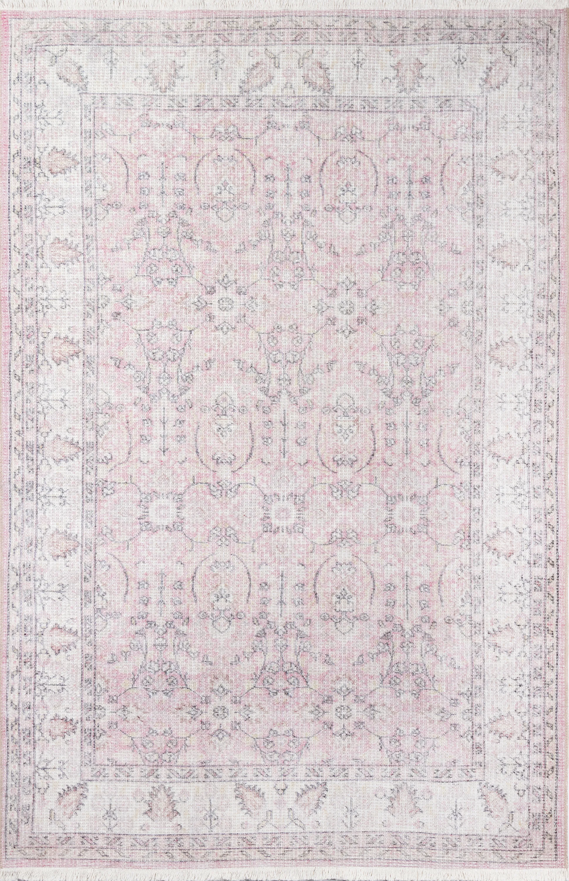 Roseris Pink 5' x 8' Rug - Thumbnail - Image 1