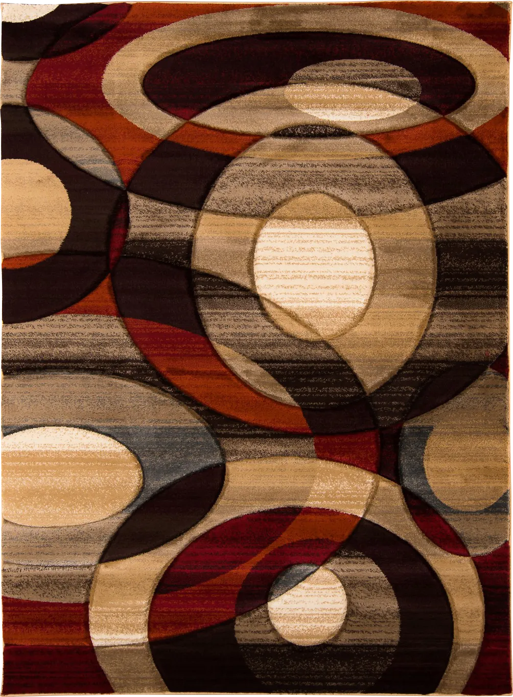 Dunman Red 5'3 x 7'3 Rug - Image 1