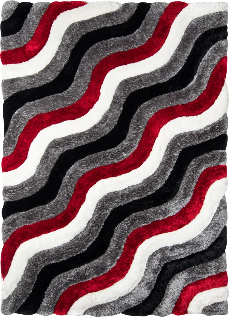 Cailean Red 5' x 7'3 Rug - Image 1