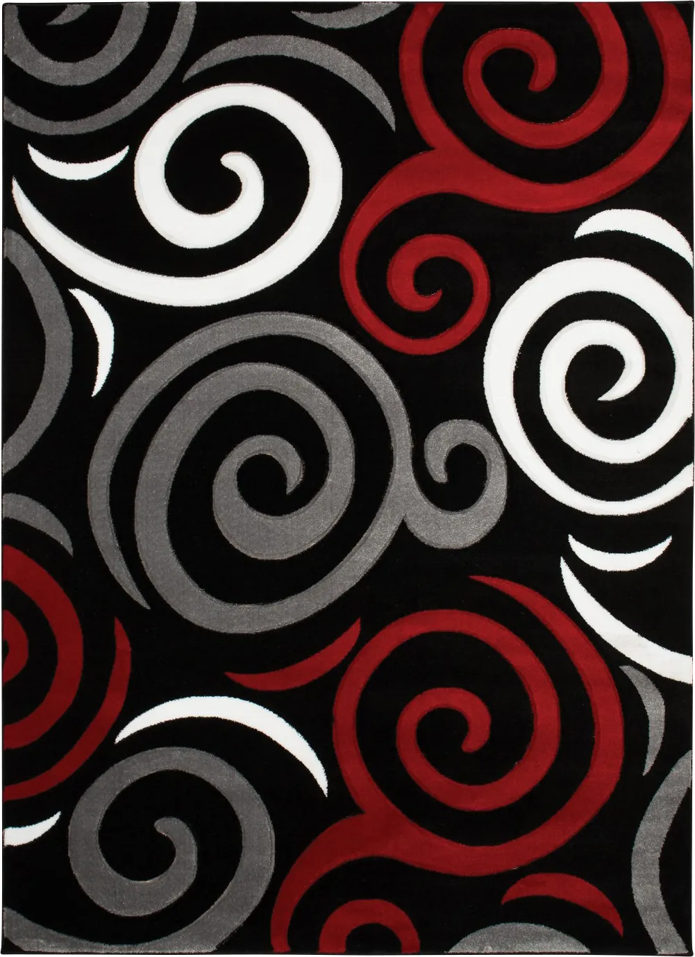 Ailmar Red 7'8 x 10'2 Rug - Image 1