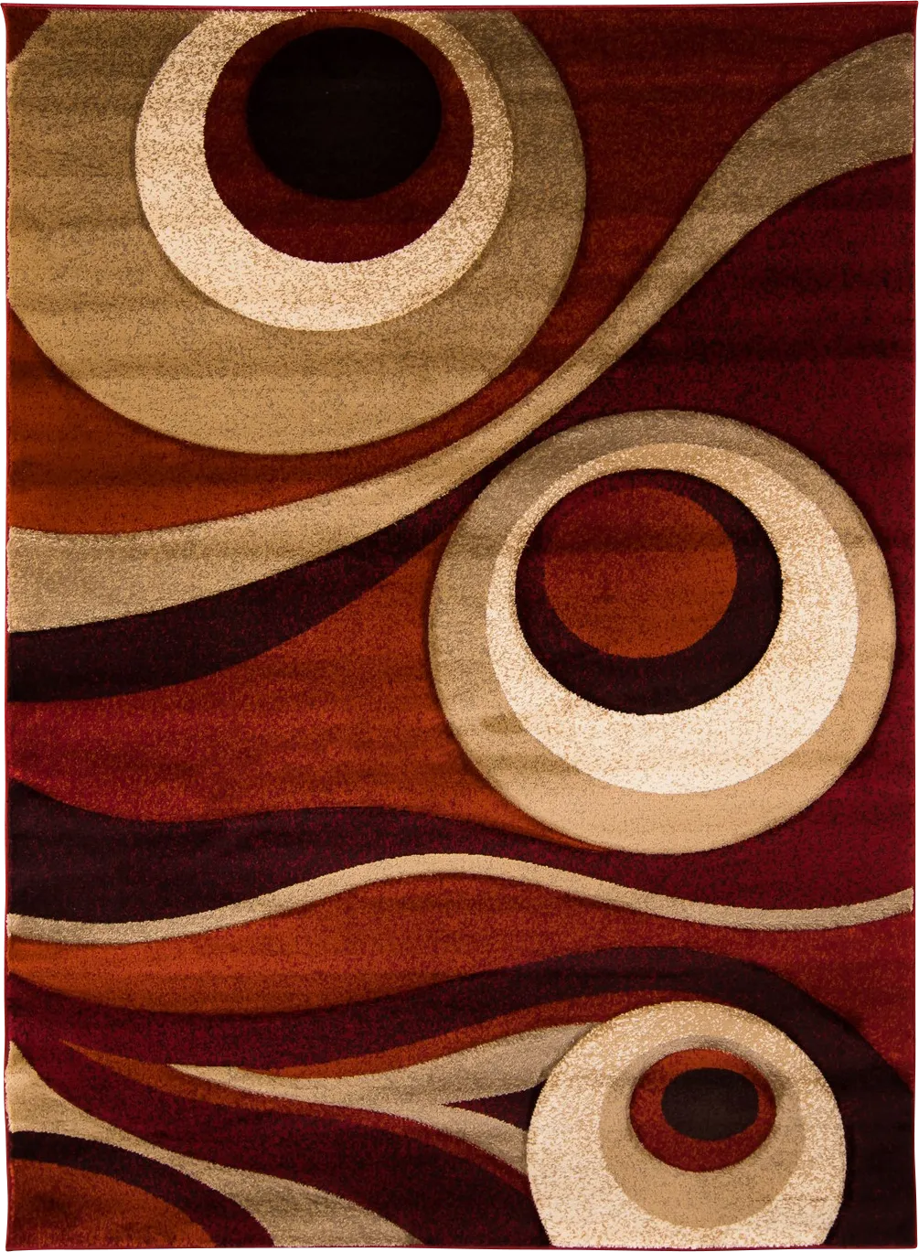 Elgan Red 5' x 7'3 Rug - Image 1