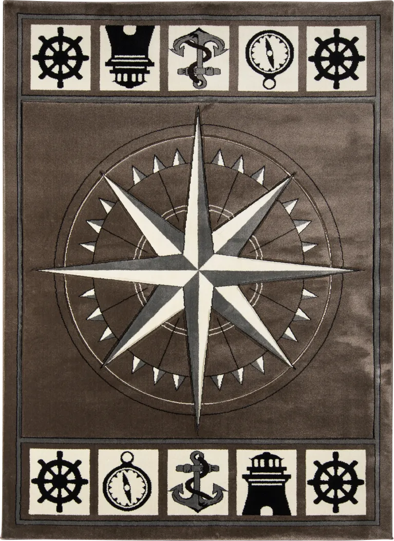 Argelia Brown 5' x 7'3 Rug - Thumbnail - Image 1