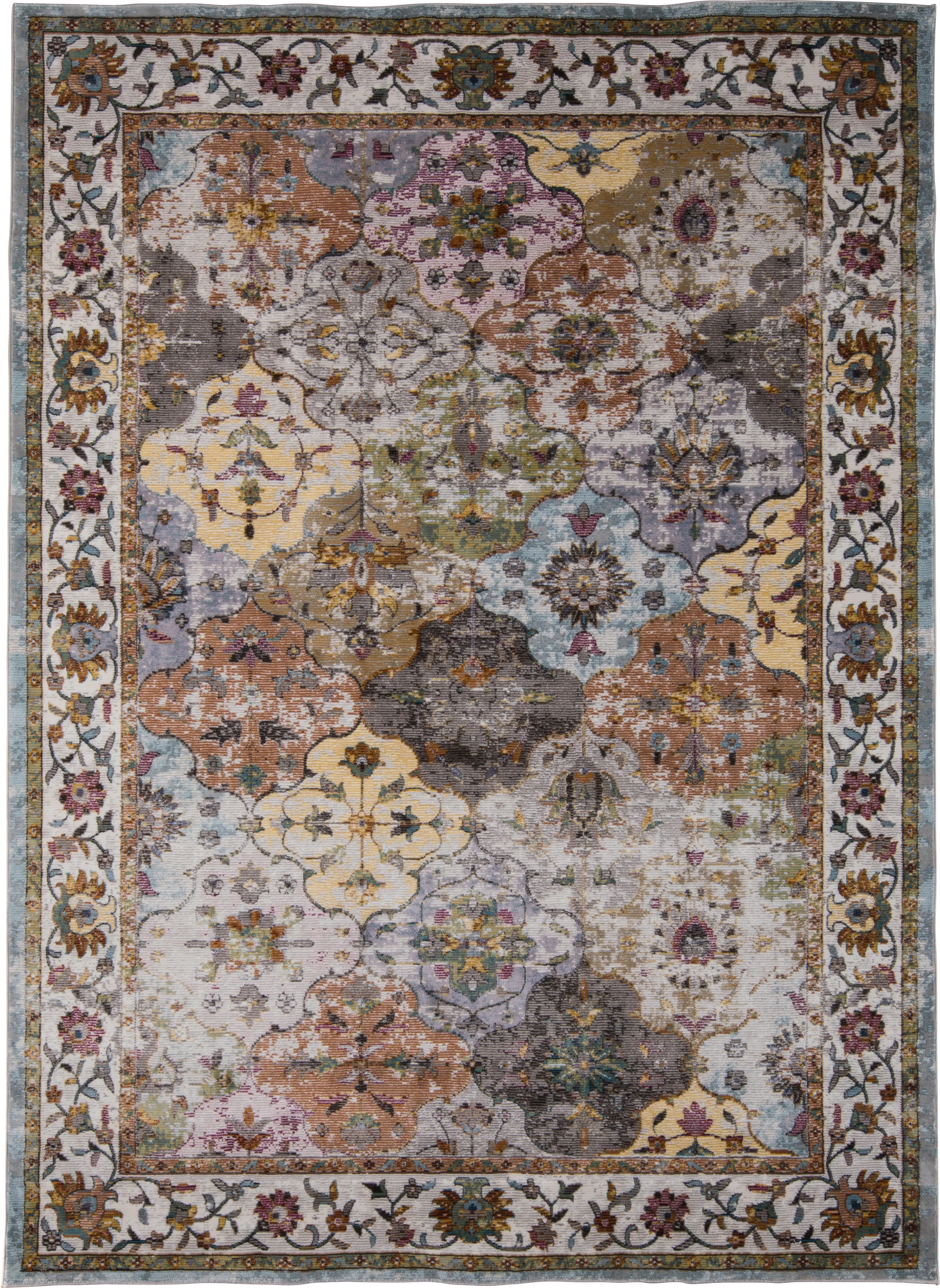 Mirza Cream 6'6 x 8'2 Rug - Thumbnail - Image 1