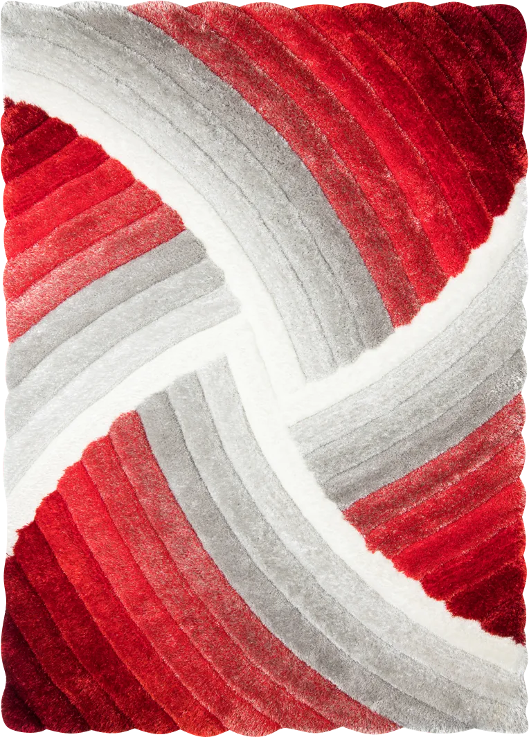 Arianell Red 5' x 7'3 Rug - Image 1