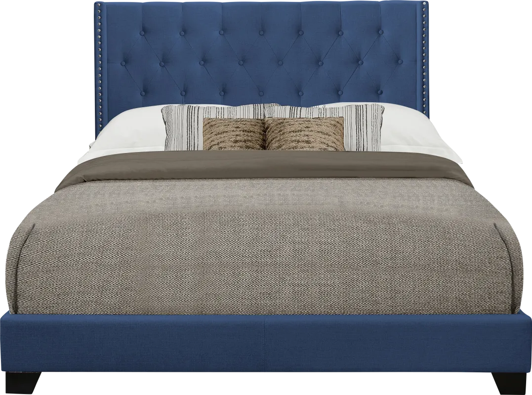 Galewood Blue Queen Upholstered Bed