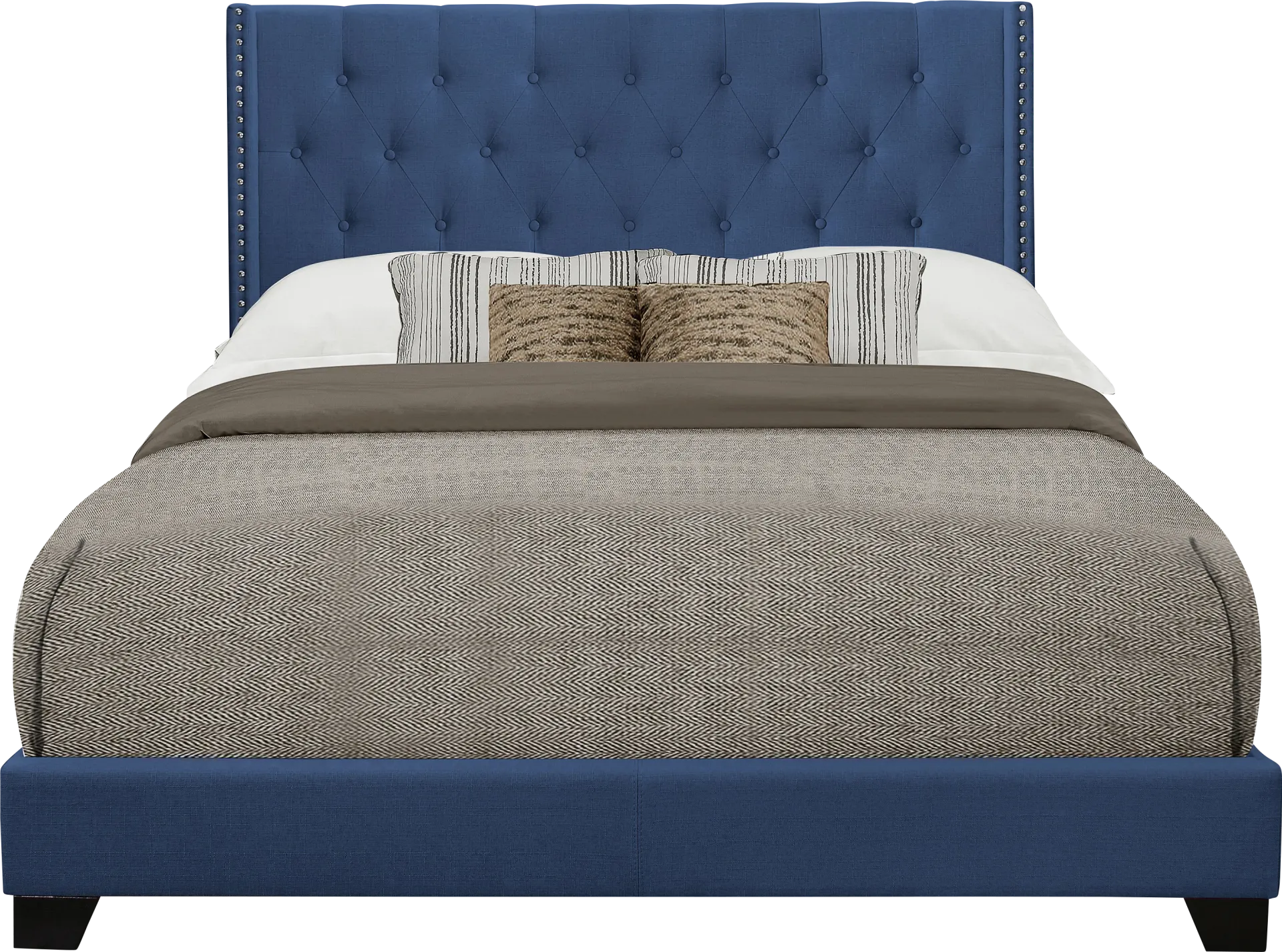 Galewood Blue Queen Upholstered Bed - Image 1