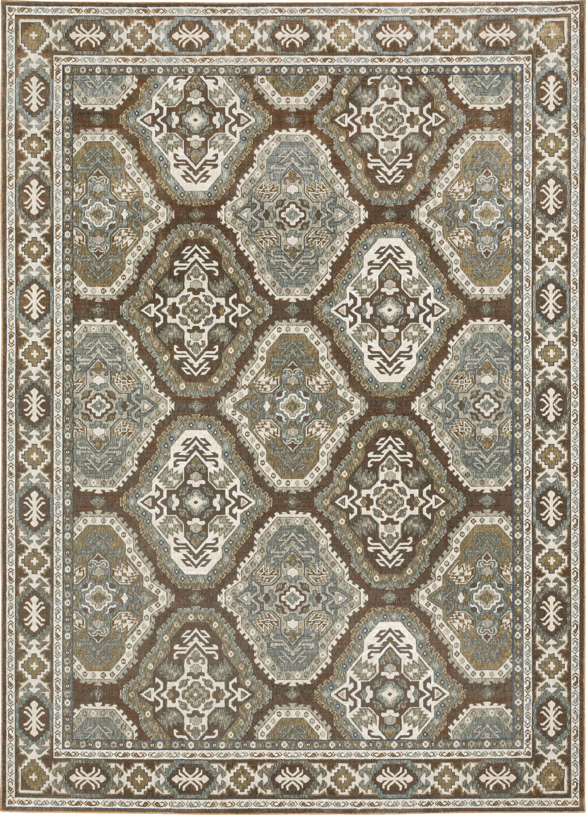 Chemmis Rust 7'10 x 11' Rug - Image 1