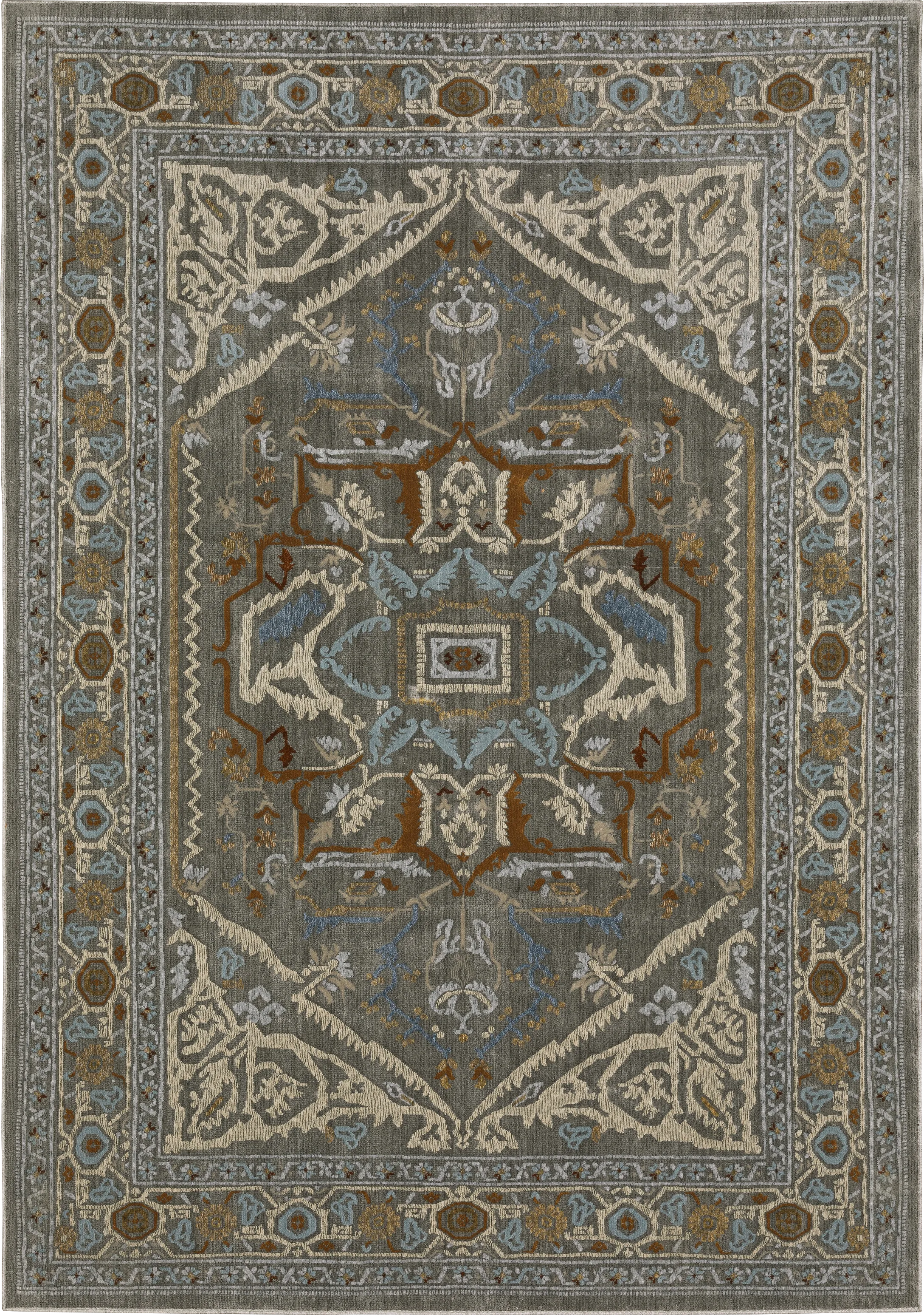 Nishem Gray 6'7 x 9'6 Rug - Thumbnail - Image 1