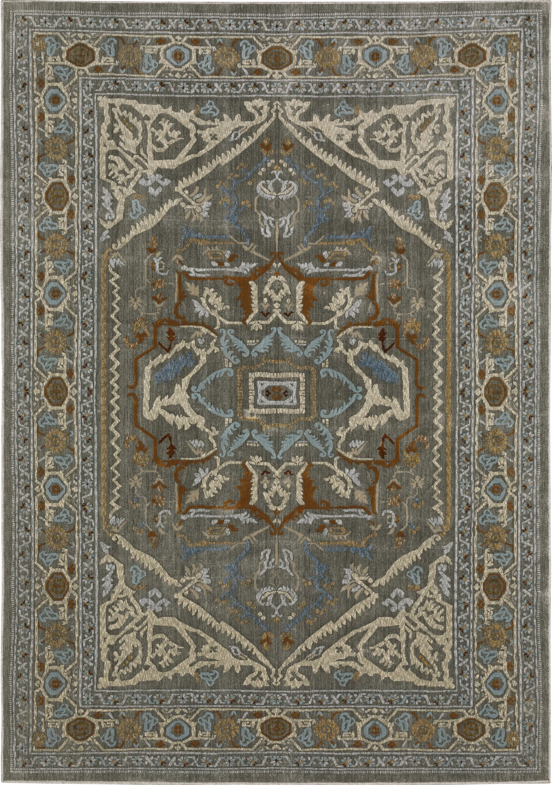 Nishem Gray 6'7 x 9'6 Rug - Image 1