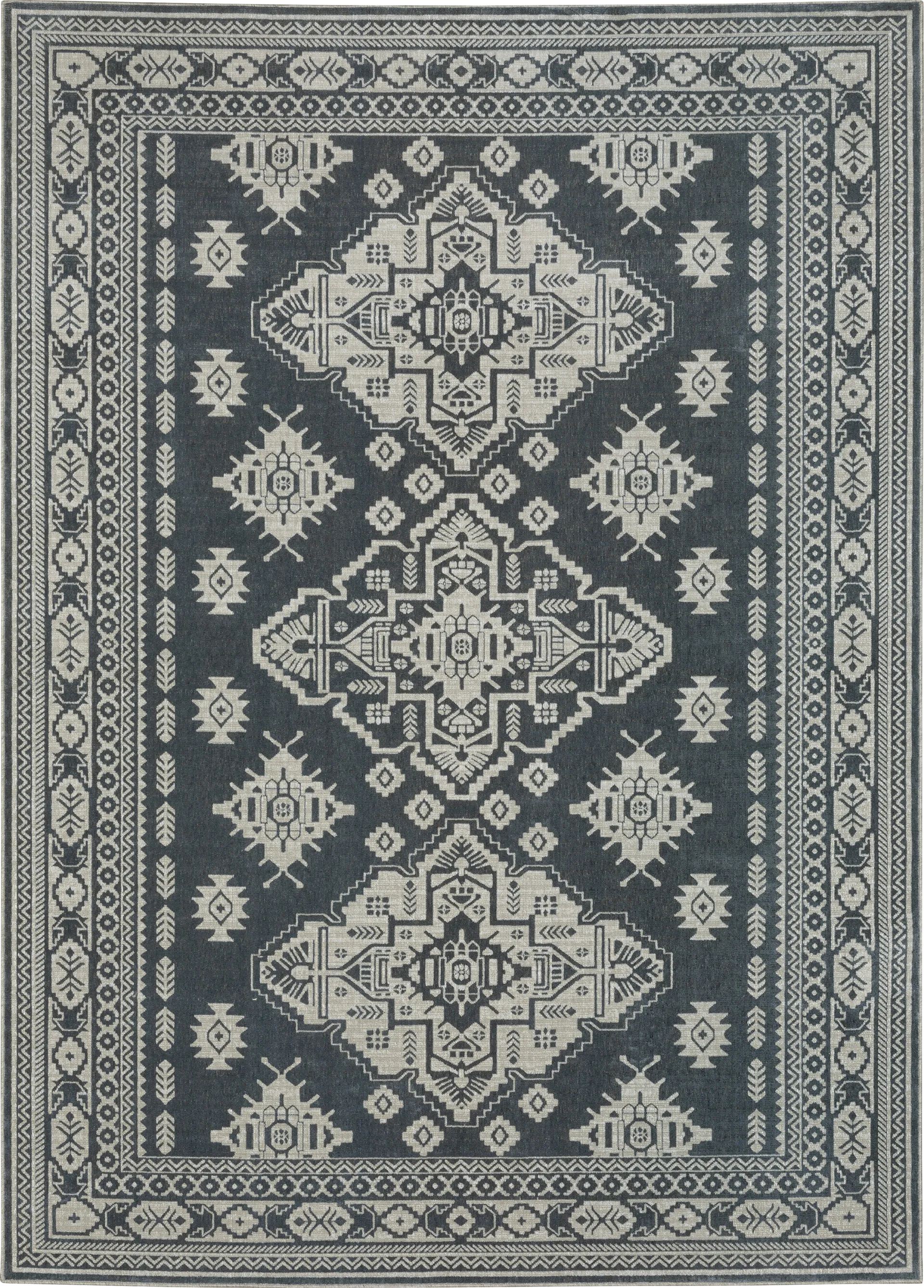 Kemat Navy 5'3 x 7'6 Rug - Image 1