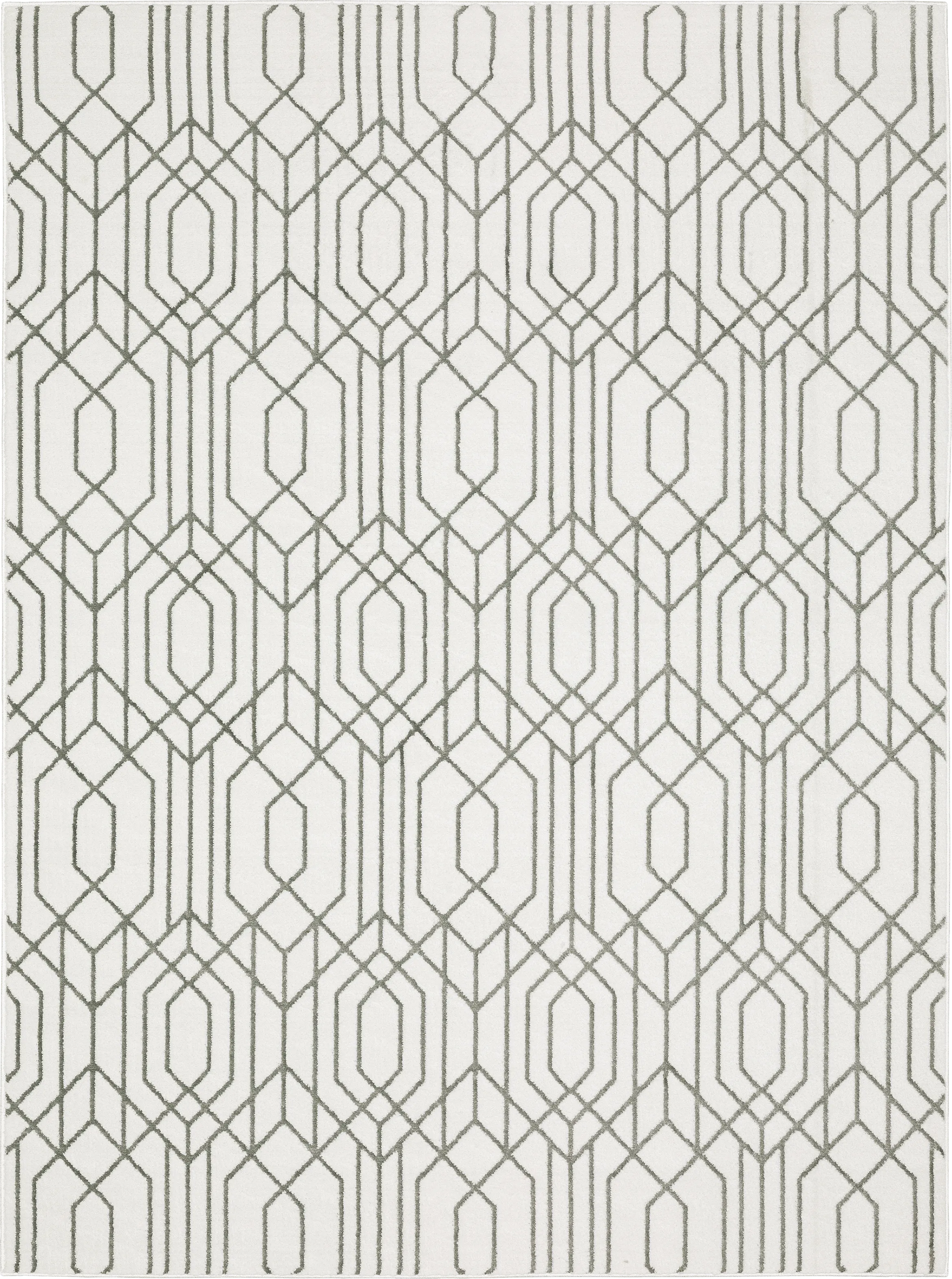 Tamun White 5'3 x 7'6 Rug - Thumbnail - Image 1