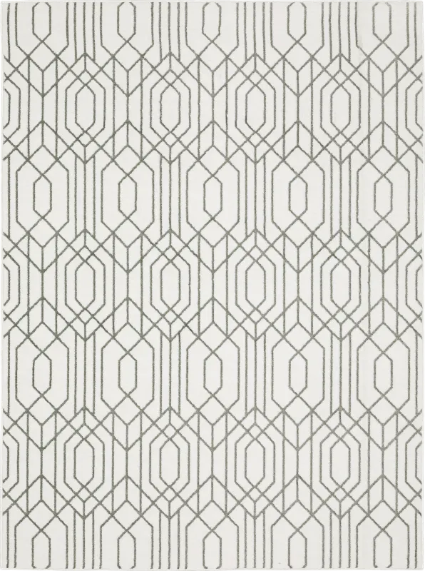 Tamun White 6'7 x 9'6 Rug