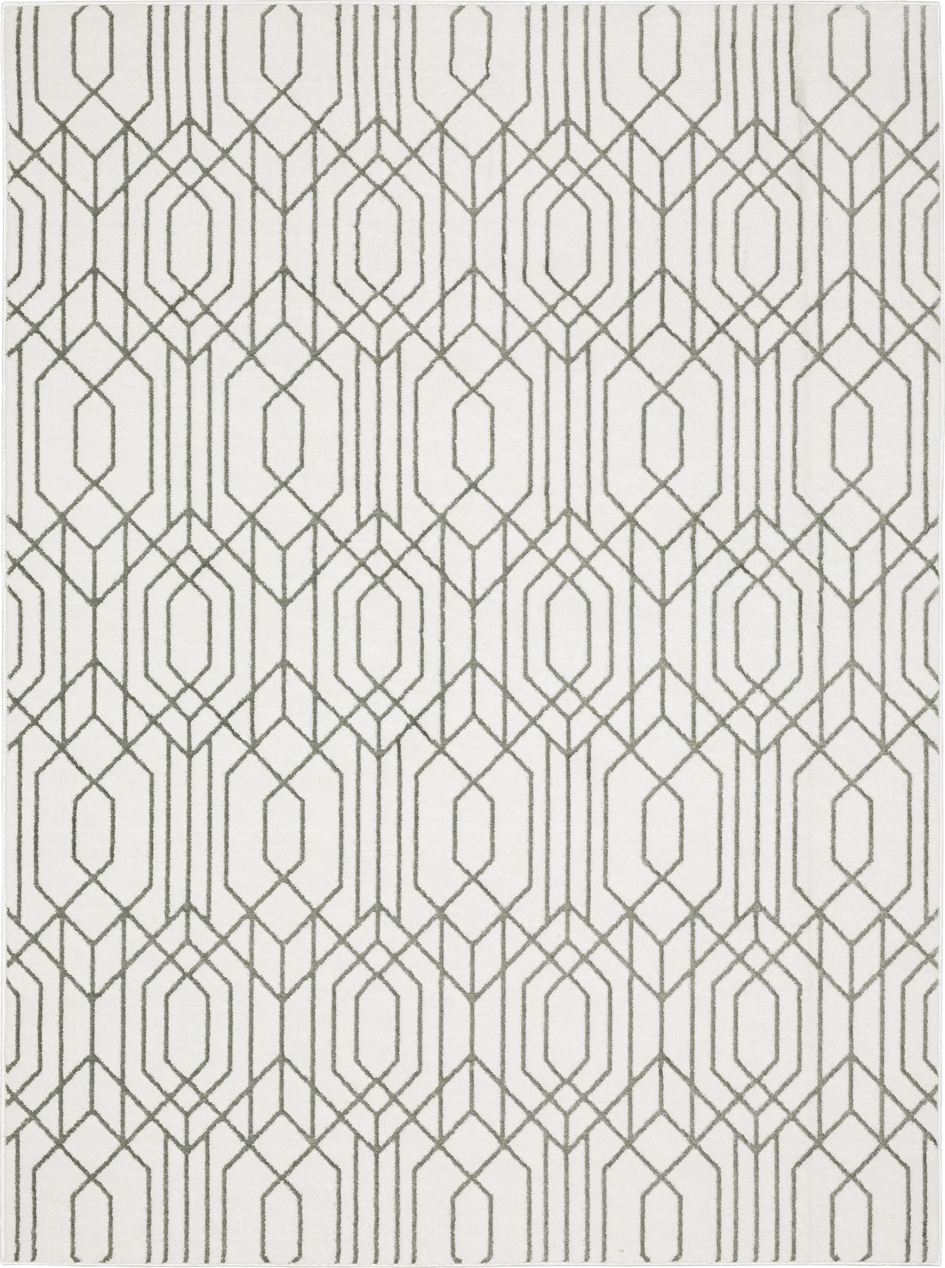 Tamun White 5'3 x 7'6 Rug - Image 1